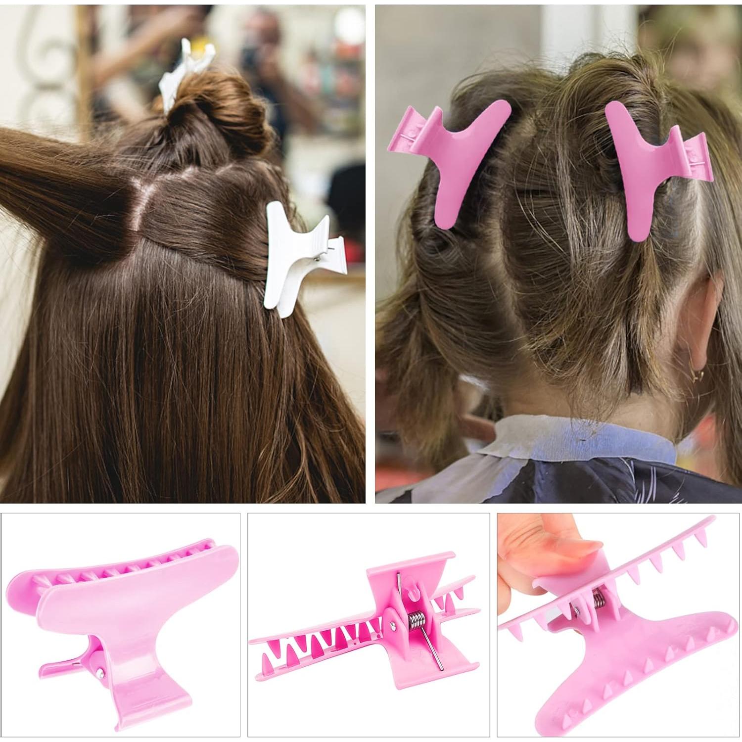 Pinzas Mariposa para Cabello BAHABY 12 Pack 8.1 cm 6 Colores