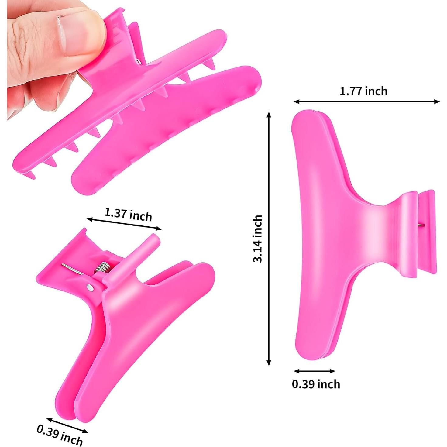 Pinzas Mariposa para Cabello BAHABY 12 Pack 8.1 cm 6 Colores