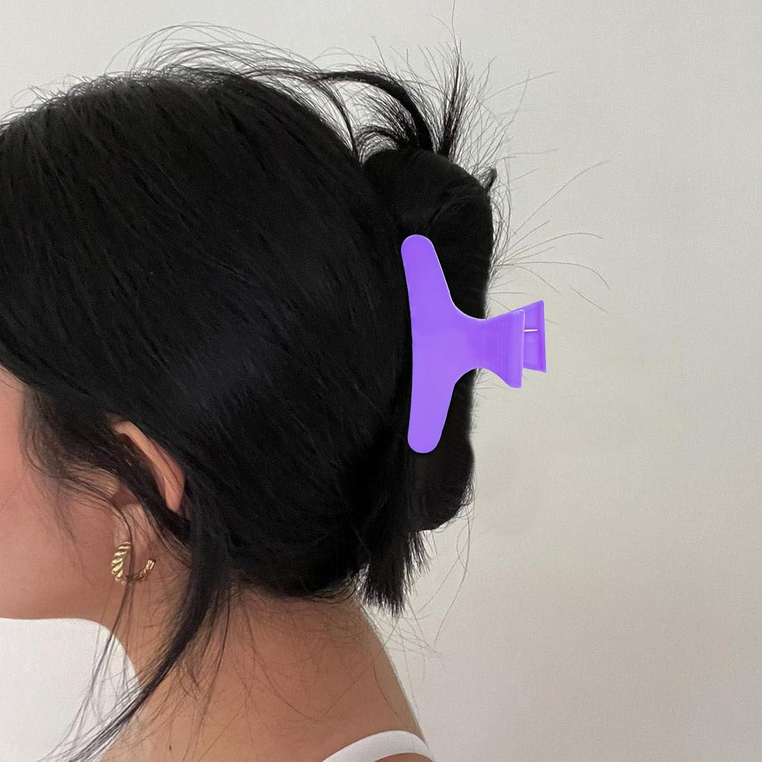 Pinzas Mariposa para Cabello BAHABY 12 Pack 8.1 cm 6 Colores