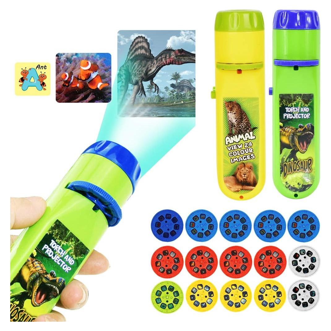 Linterna Proyector Yeelan 2PCS Luz Nocturna Educativa 120 Imágenes