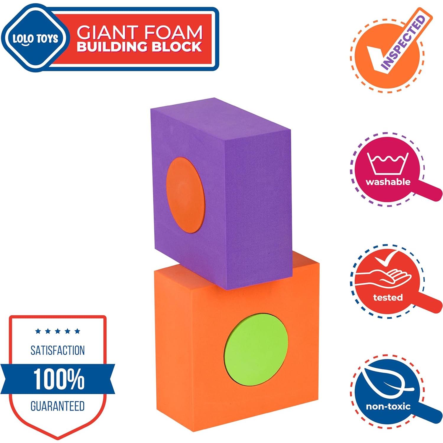 Bloques de Espuma Jumbo Lolo Toys - 18 Piezas para Niños