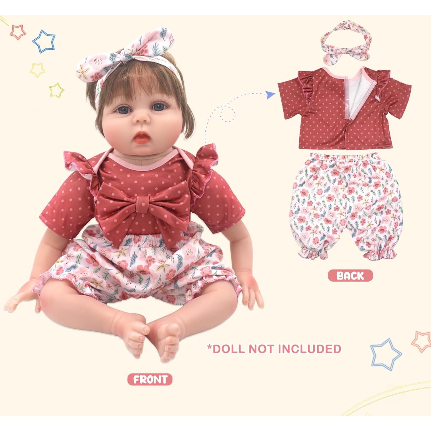 Conjunto de Ropa para Muñecas DC-BEAUTIFUL 22" 4 Piezas