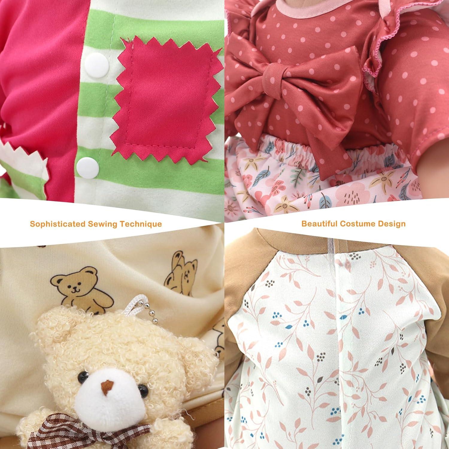 Conjunto de Ropa para Muñecas DC-BEAUTIFUL 22" 4 Piezas