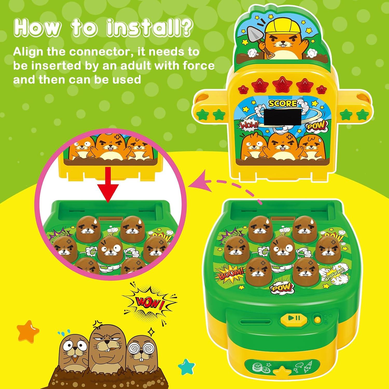 Juego de Martillo VATOS Mini Arcade Electrónico 2 Martillos