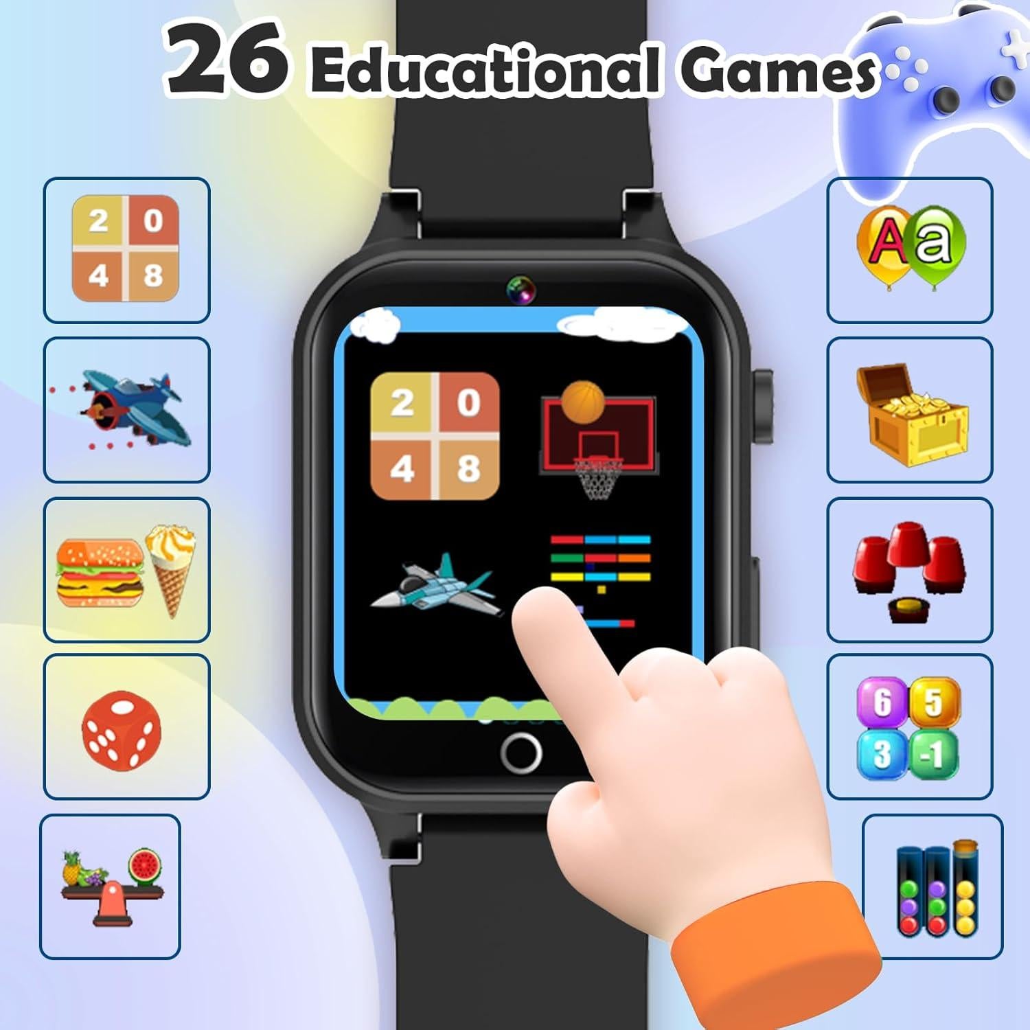 Reloj de Juegos Inteligente Luyiilo para Niños 4-12 Años