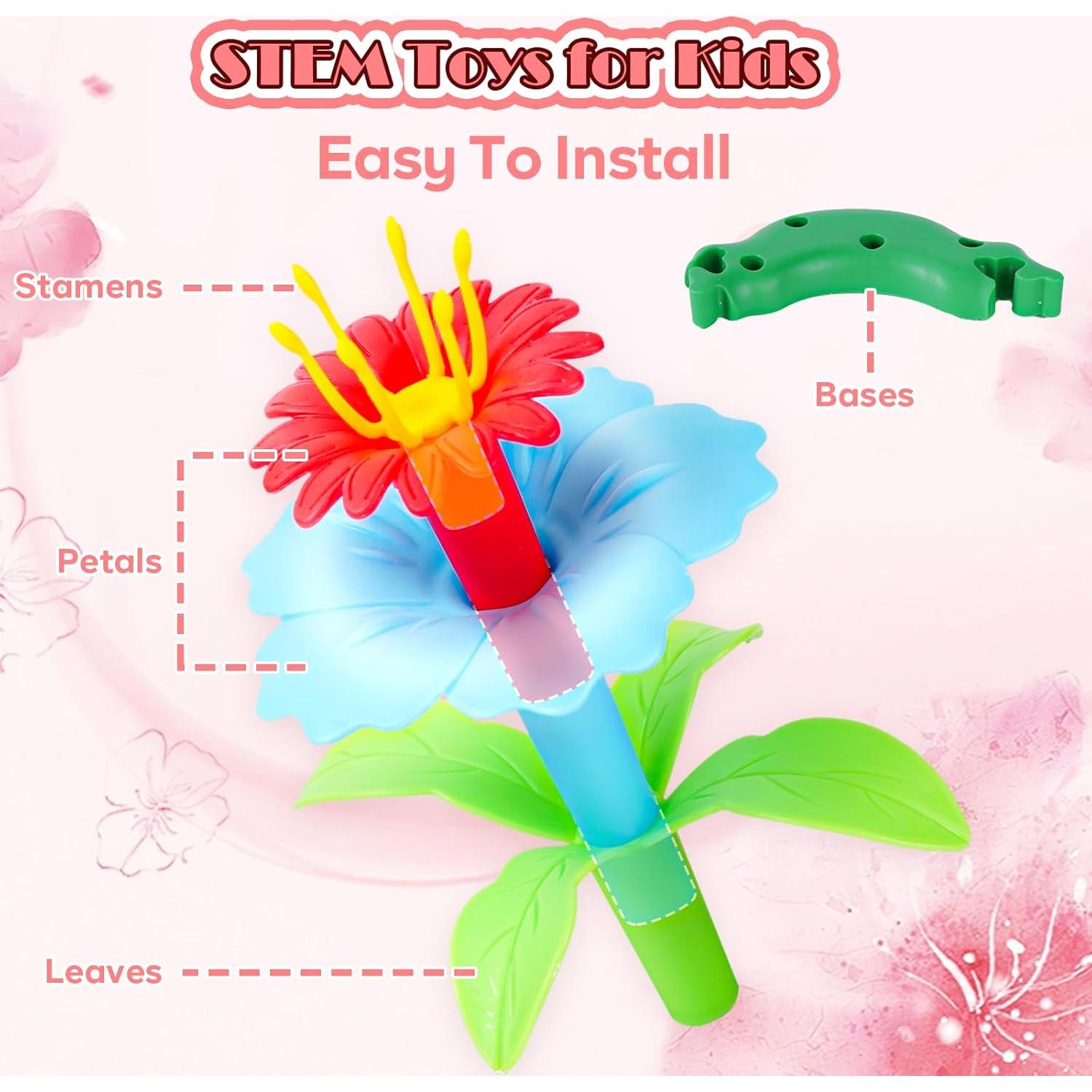 Conjunto de Juguetes de Construcción Jardín de Flores FUNZBO 46pcs