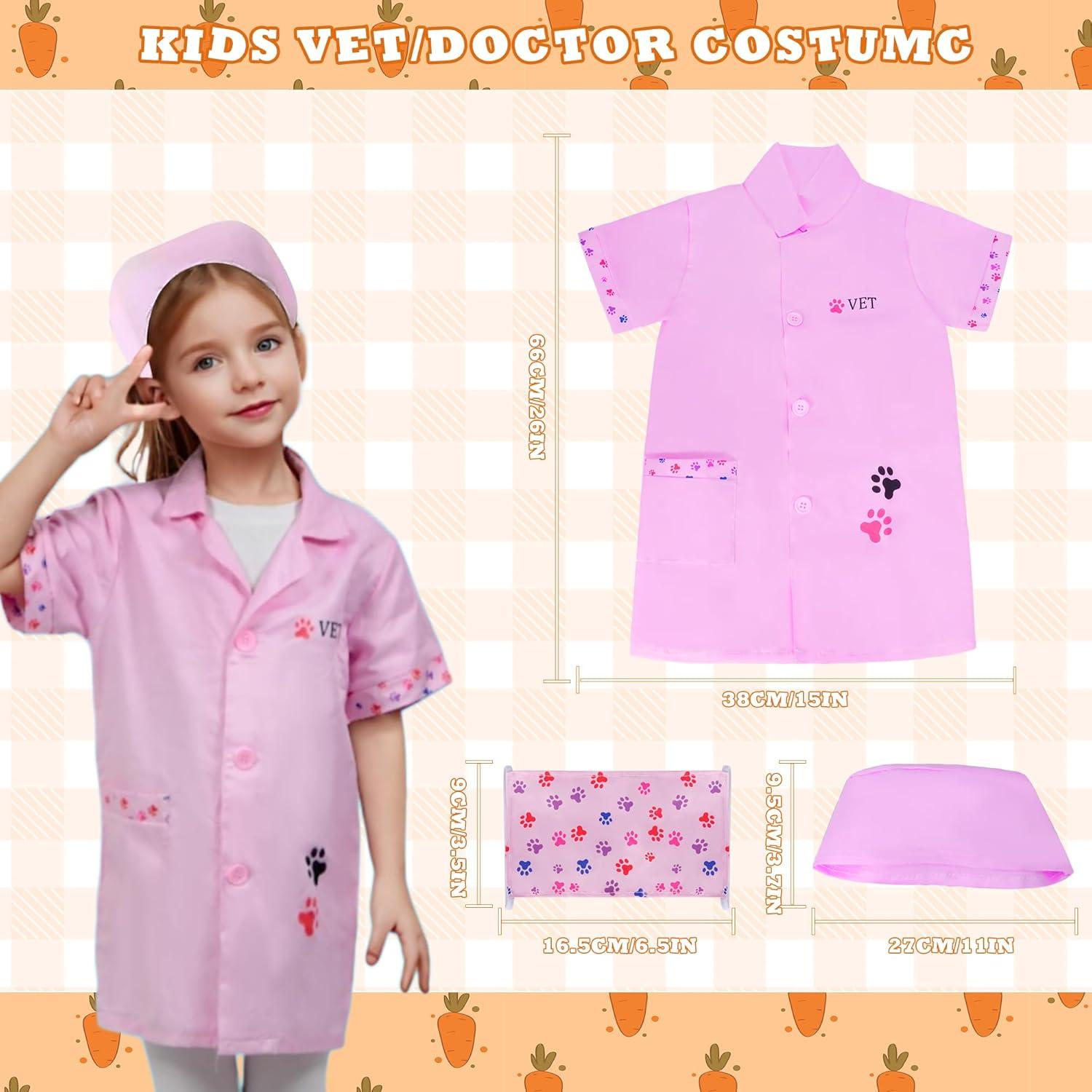 Kit de Doctor para Niños DWMTGS con Conejo Rosa - Juguete Educativo