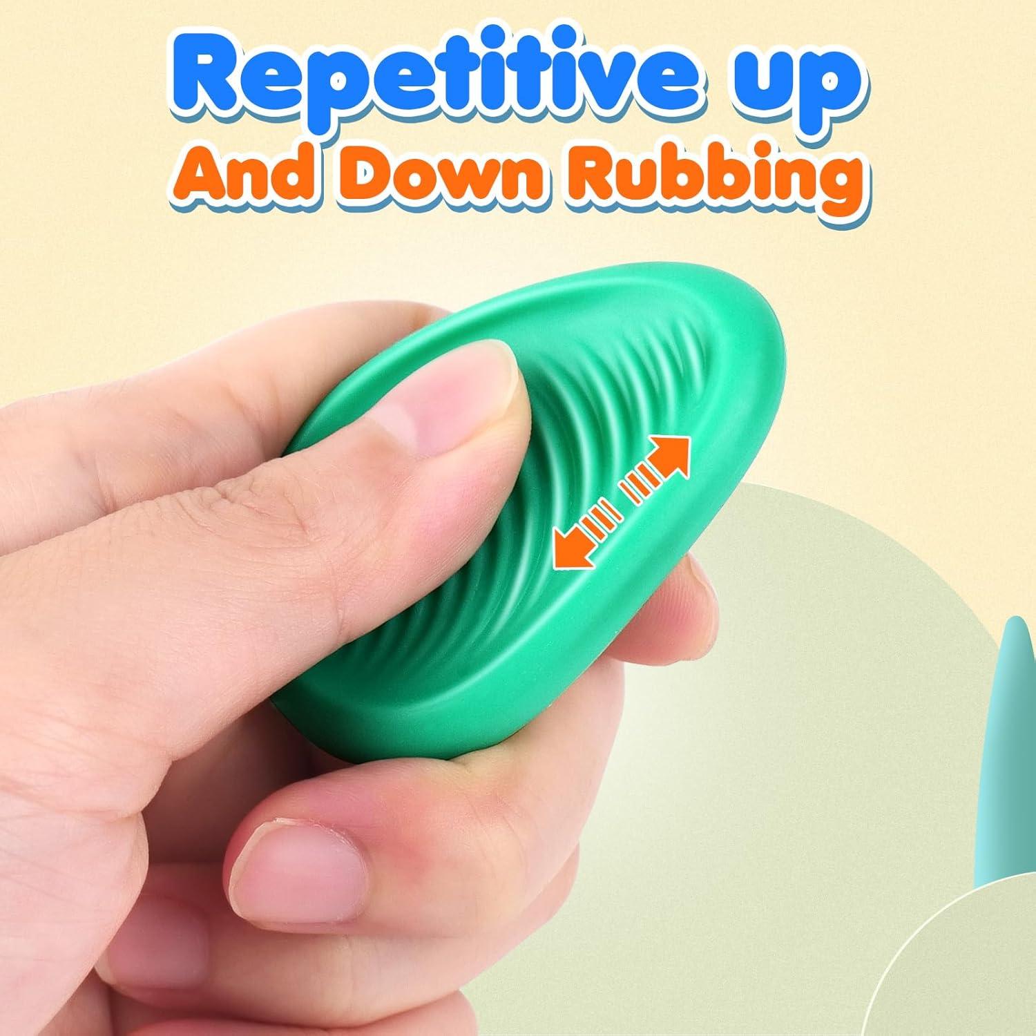 Juguetes Fidget Sensoriales KLT - Paquete de 6 Piedras Suaves