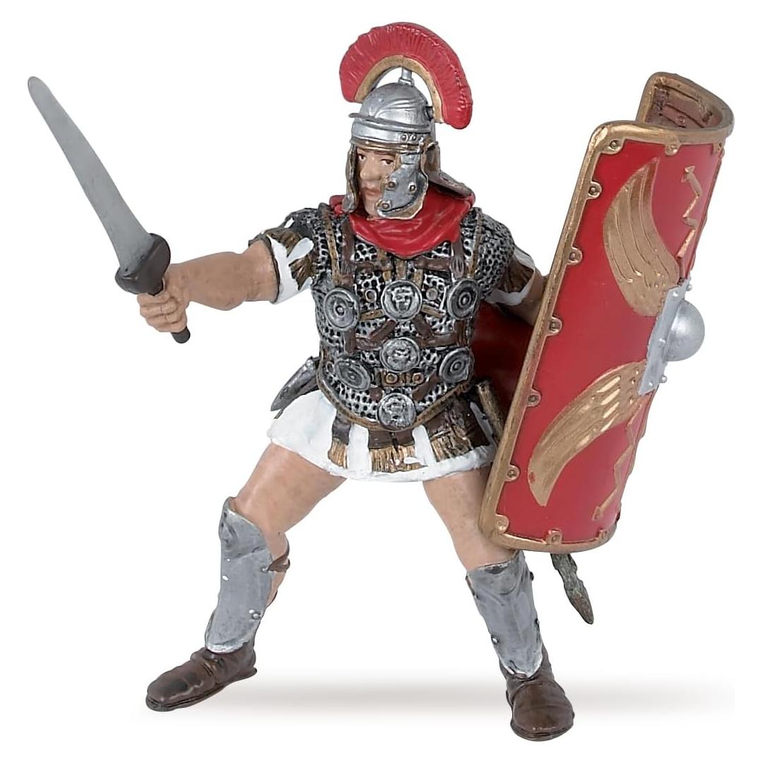 Figurita Pintada a Mano Papo Centurión Romano 10 cm
