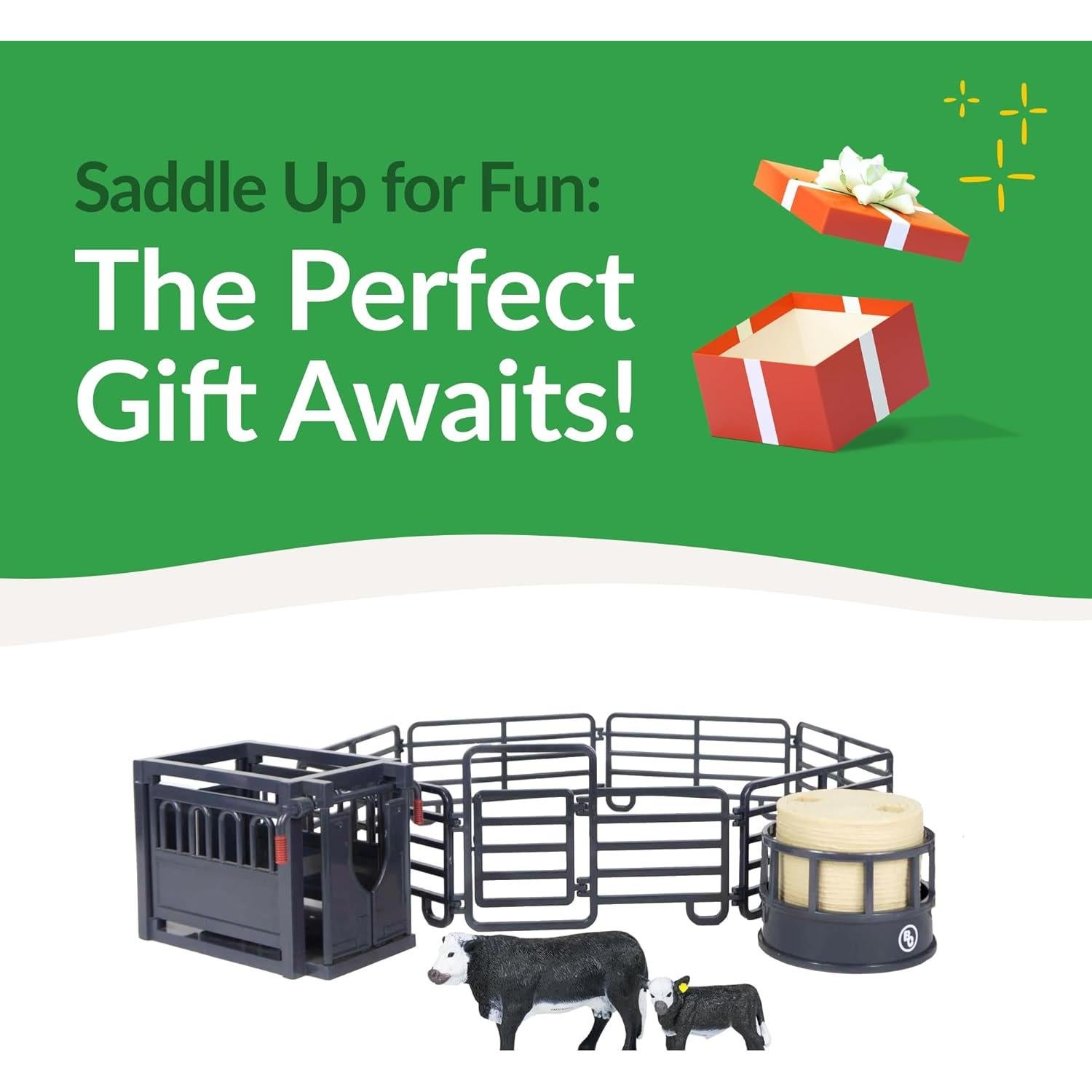 Conjunto de Rancho Black Angus 6666 Big Country Toys - Juego Realista