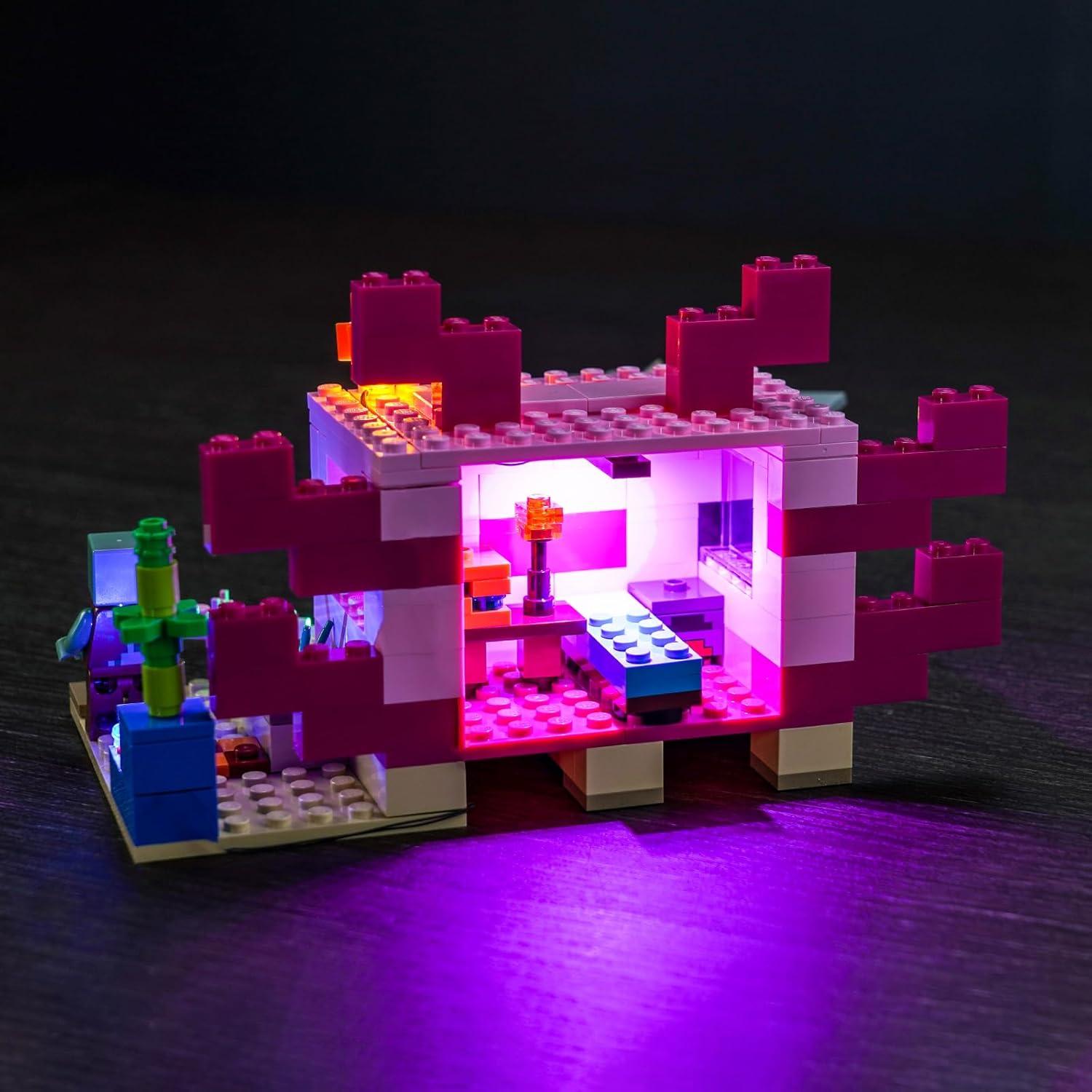 Kit de Luz LED LocoLee para LEGO Minecraft 21247 - Fácil Instalación