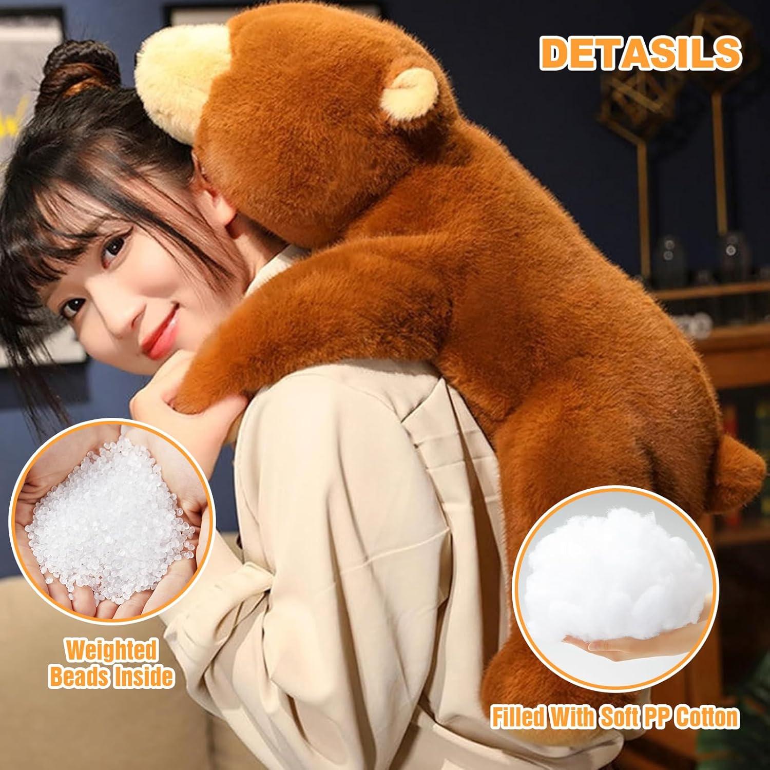 Oso de Peluche con Peso Ditucu 63.5 cm Marrón Suave