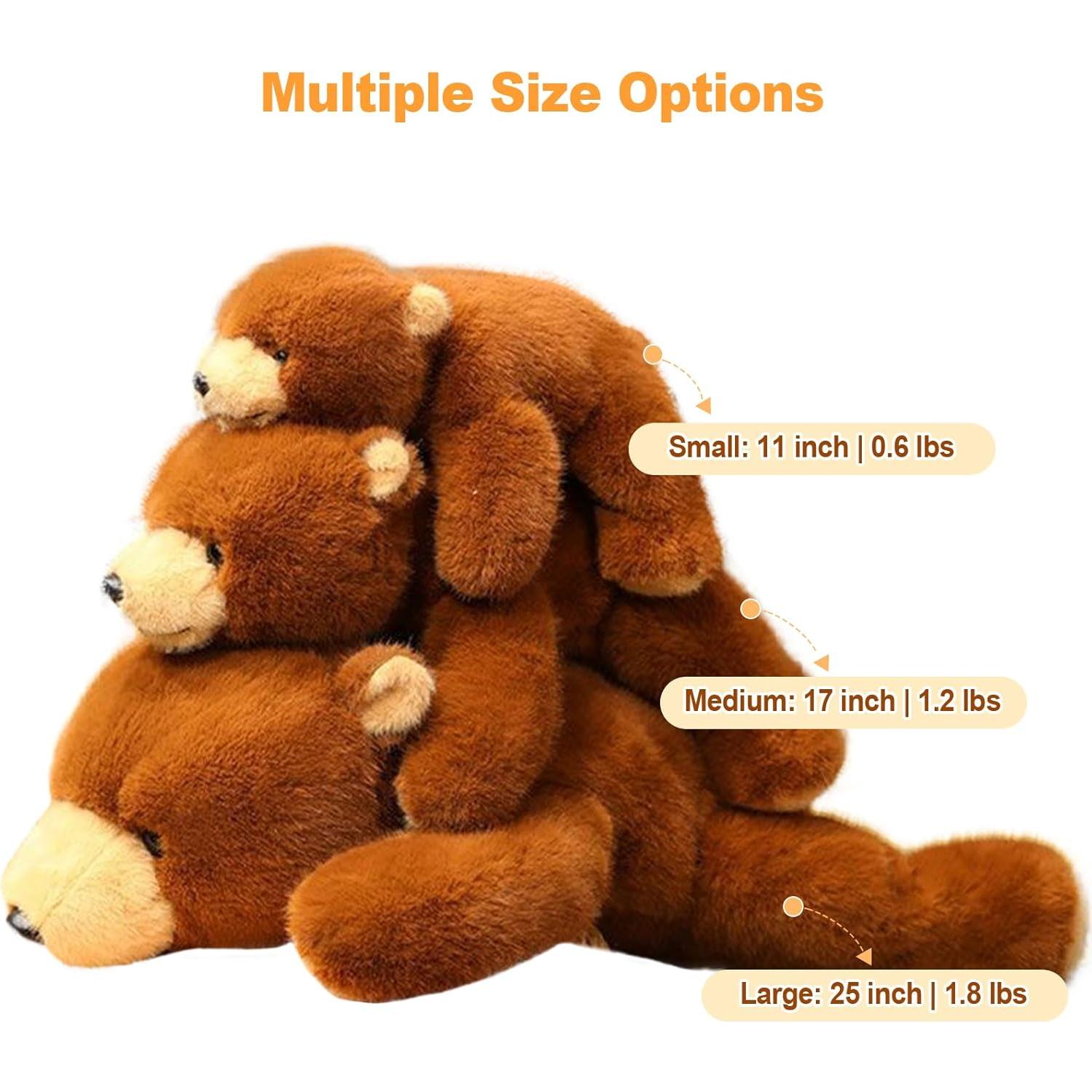 Oso de Peluche con Peso Ditucu 63.5 cm Marrón Suave