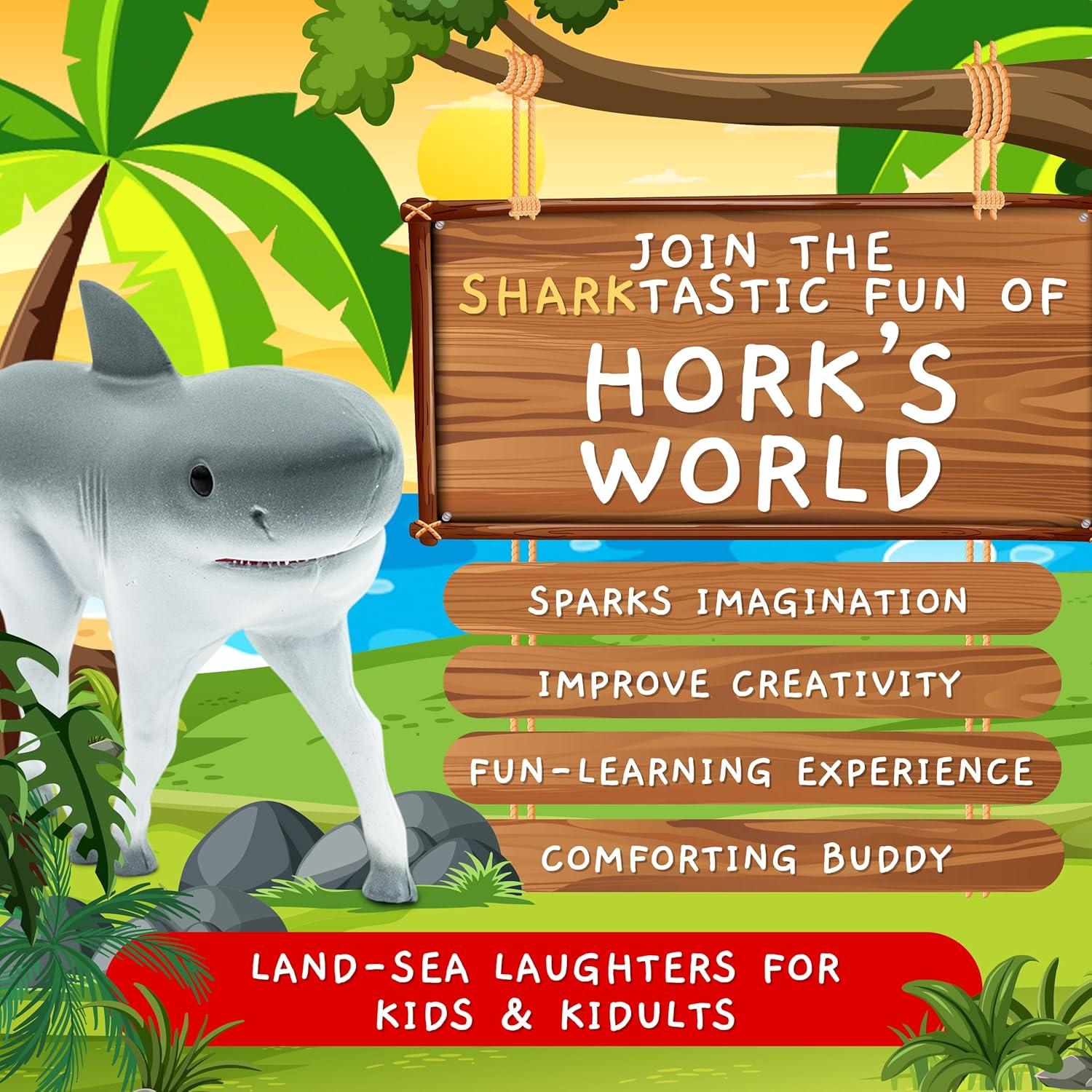 Figura Hork Randimals - Juguete Caballo-Tiburón 14x10cm