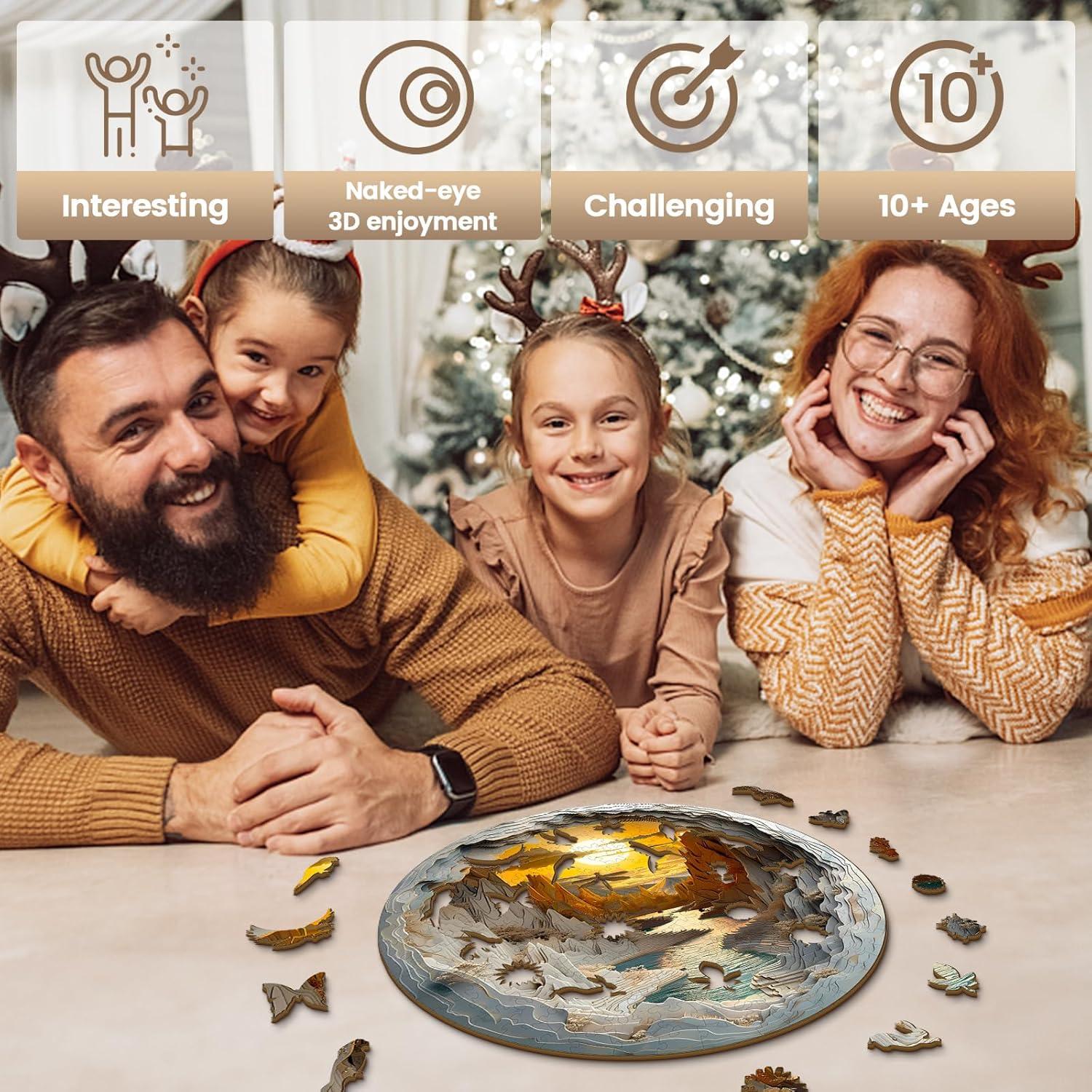 Rompecabezas de Madera Welsky 3D 21.6x21.6cm 100 Piezas