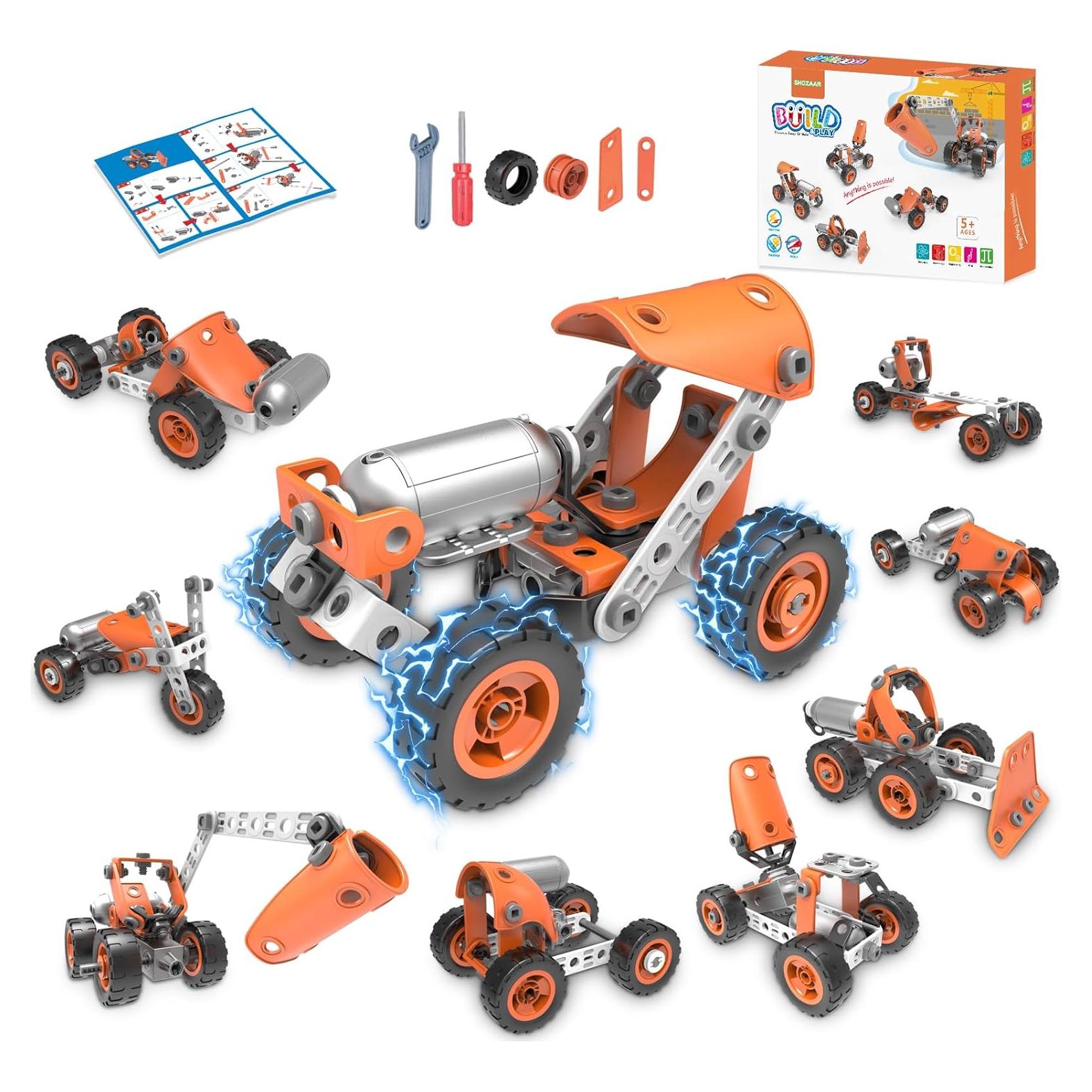 Juguete de Construcción STEM Shozaar 10 en 1 para Niños 4-8 Años