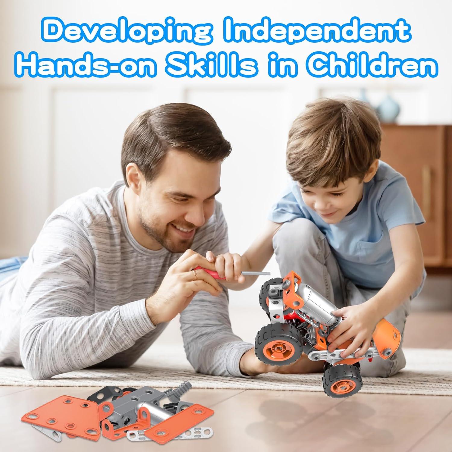 Juguete de Construcción STEM Shozaar 10 en 1 para Niños 4-8 Años