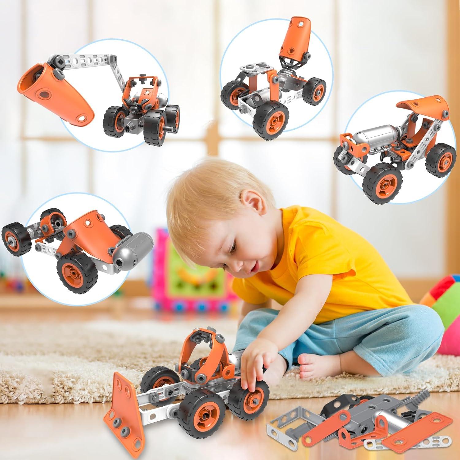 Juguete de Construcción STEM Shozaar 10 en 1 para Niños 4-8 Años