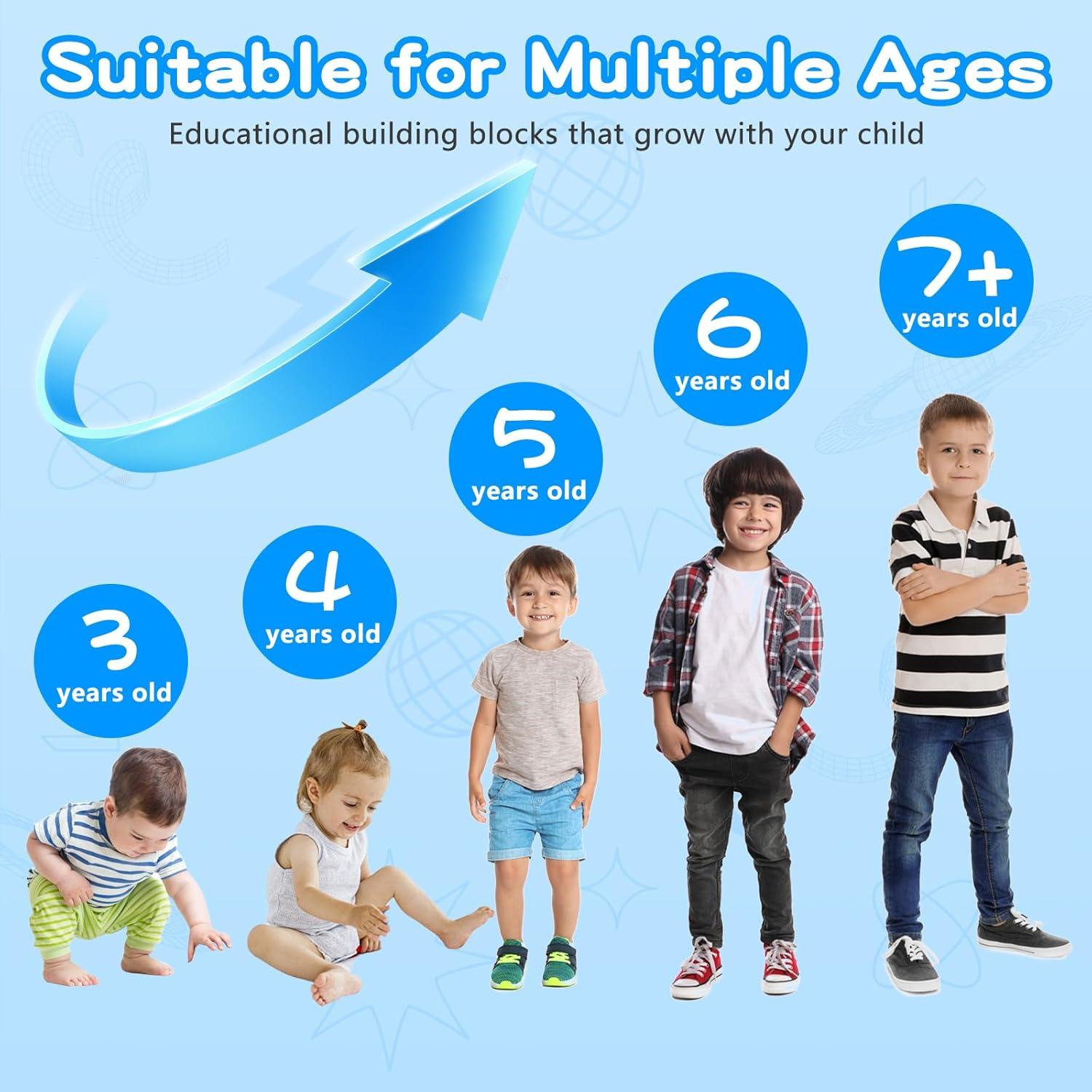 Juguete de Construcción STEM Shozaar 10 en 1 para Niños 4-8 Años