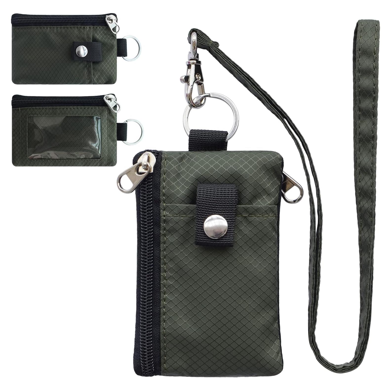 Billetera Minimalista CHENSPRX con Bloqueo RFID Verde