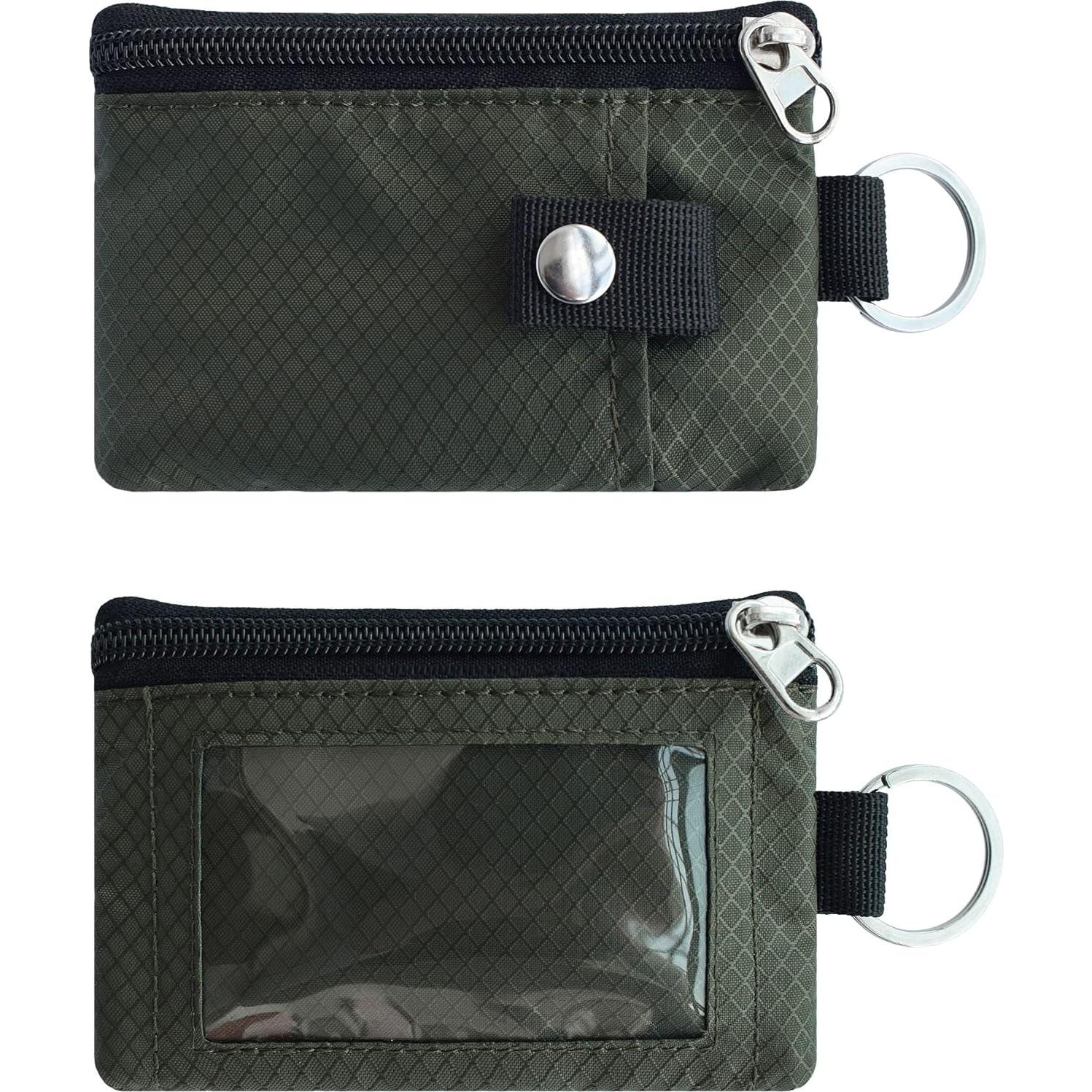 Billetera Minimalista CHENSPRX con Bloqueo RFID Verde