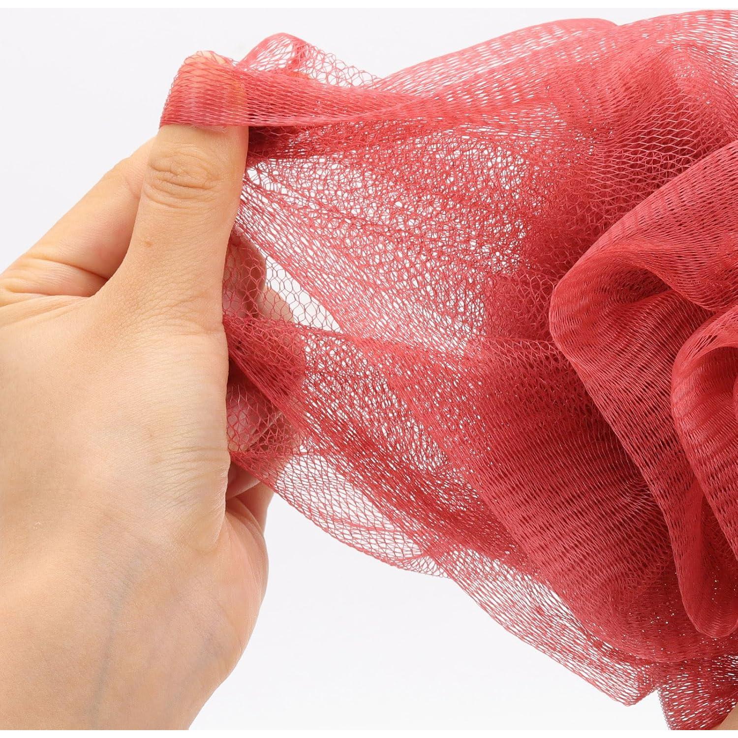 Paquete de 4 esponjas de baño Loofah Tbestmax 50g cada una