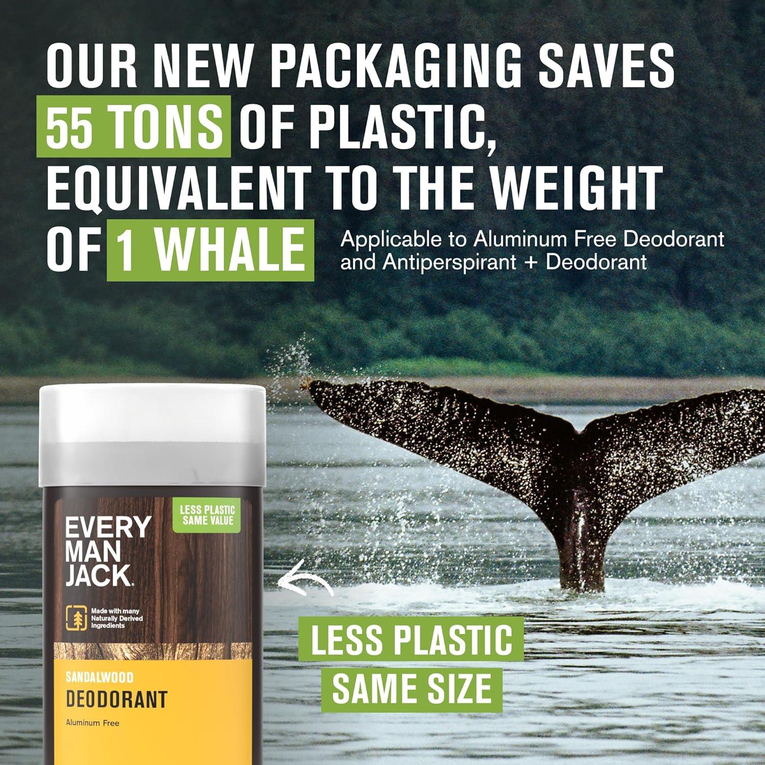 Desodorante Every Man Jack Ámbar + Sándalo 85g - Sin Aluminio