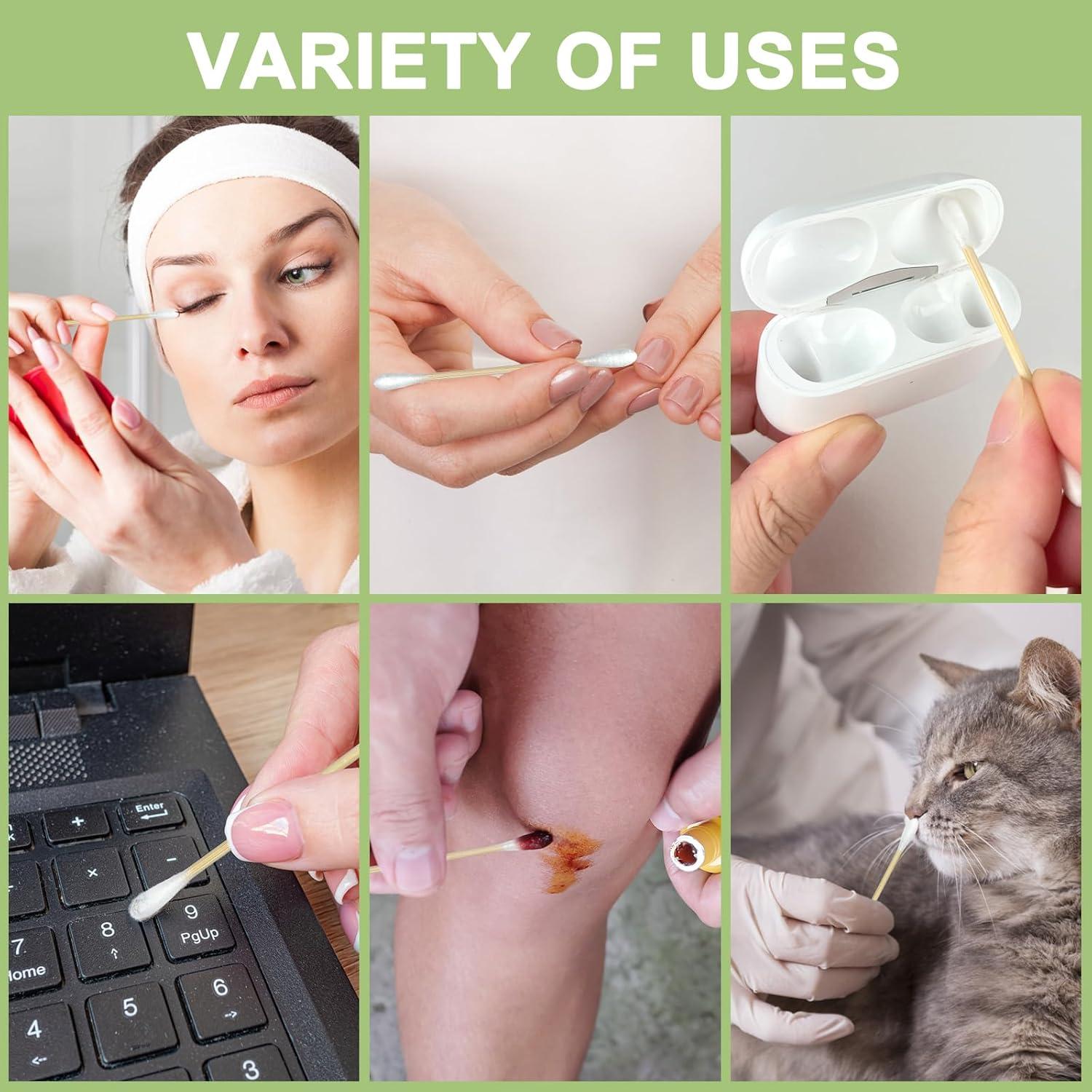 Bastones de Algodón de Bambú Garrelett 1000 ct - Suaves y Ecológicos