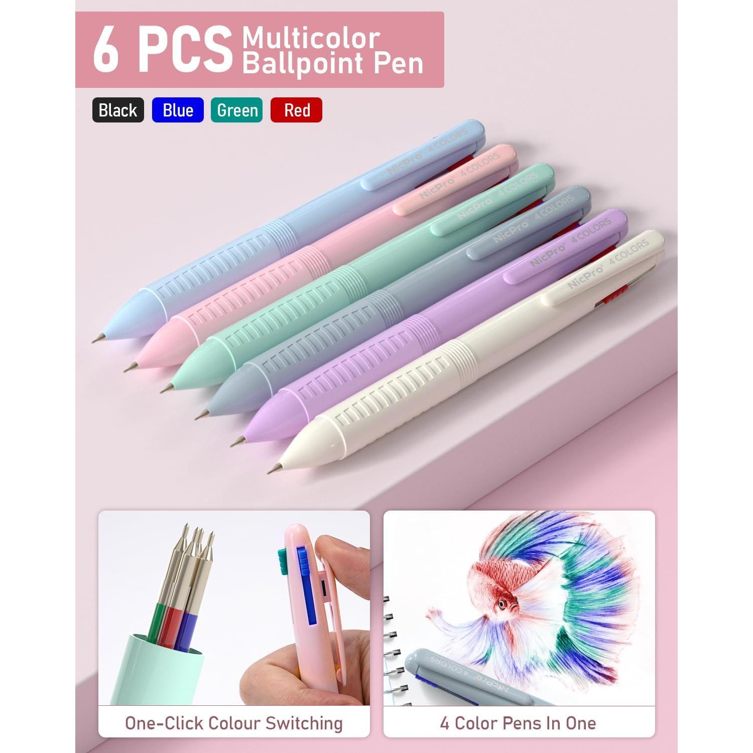 Set de Suministros Escolares Nicpro 78 Piezas Pastel