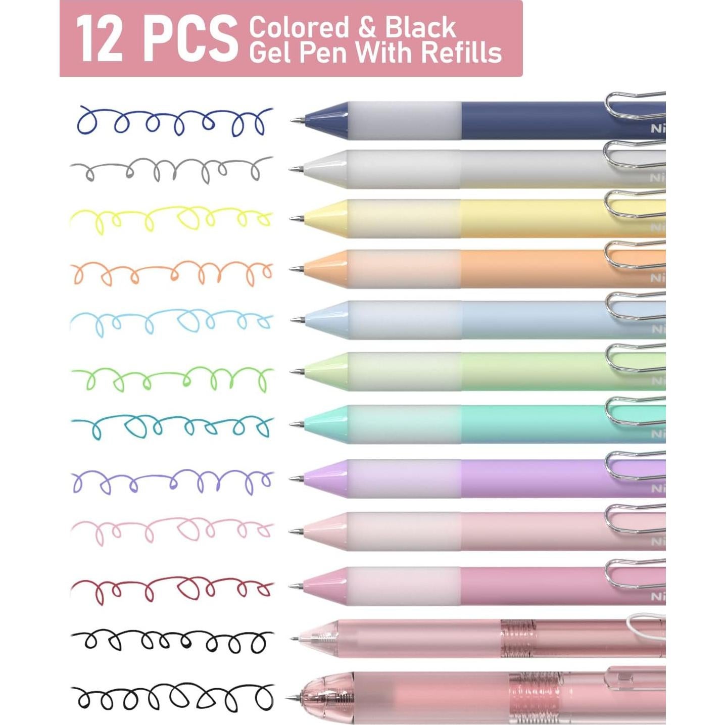 Set de Suministros Escolares Nicpro 78 Piezas Pastel