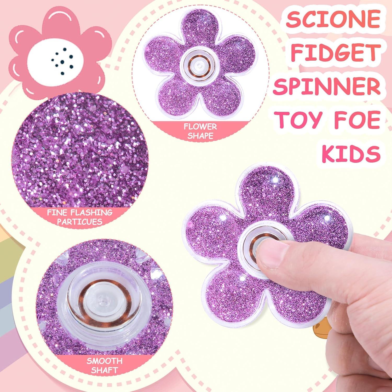 Spinner Antiestrés SCIONE 5Pack con Brillo Colorido 100g