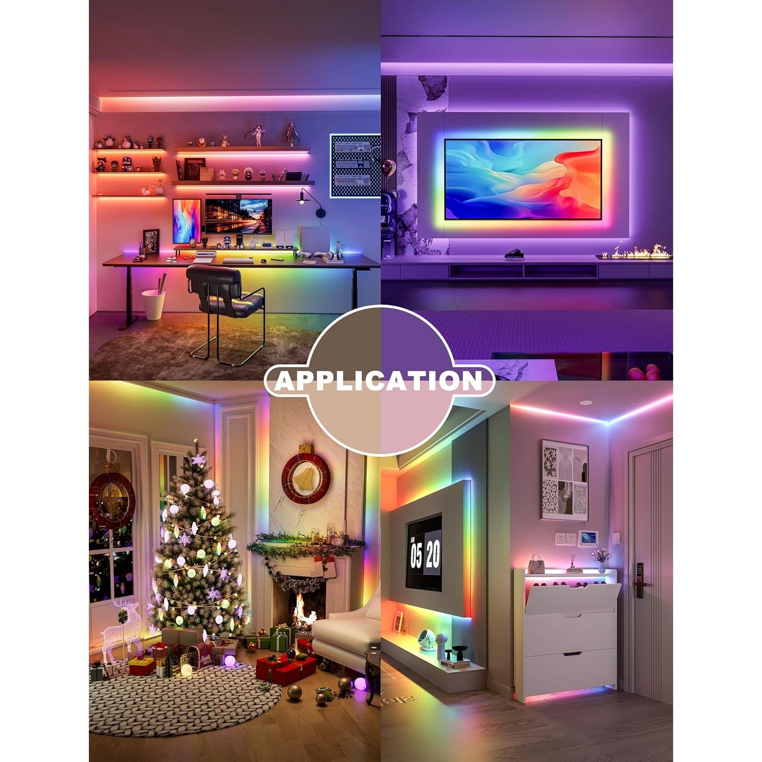 Tira LED RGB Smart IC PAUTIX 2m USB Multicolor Control APP