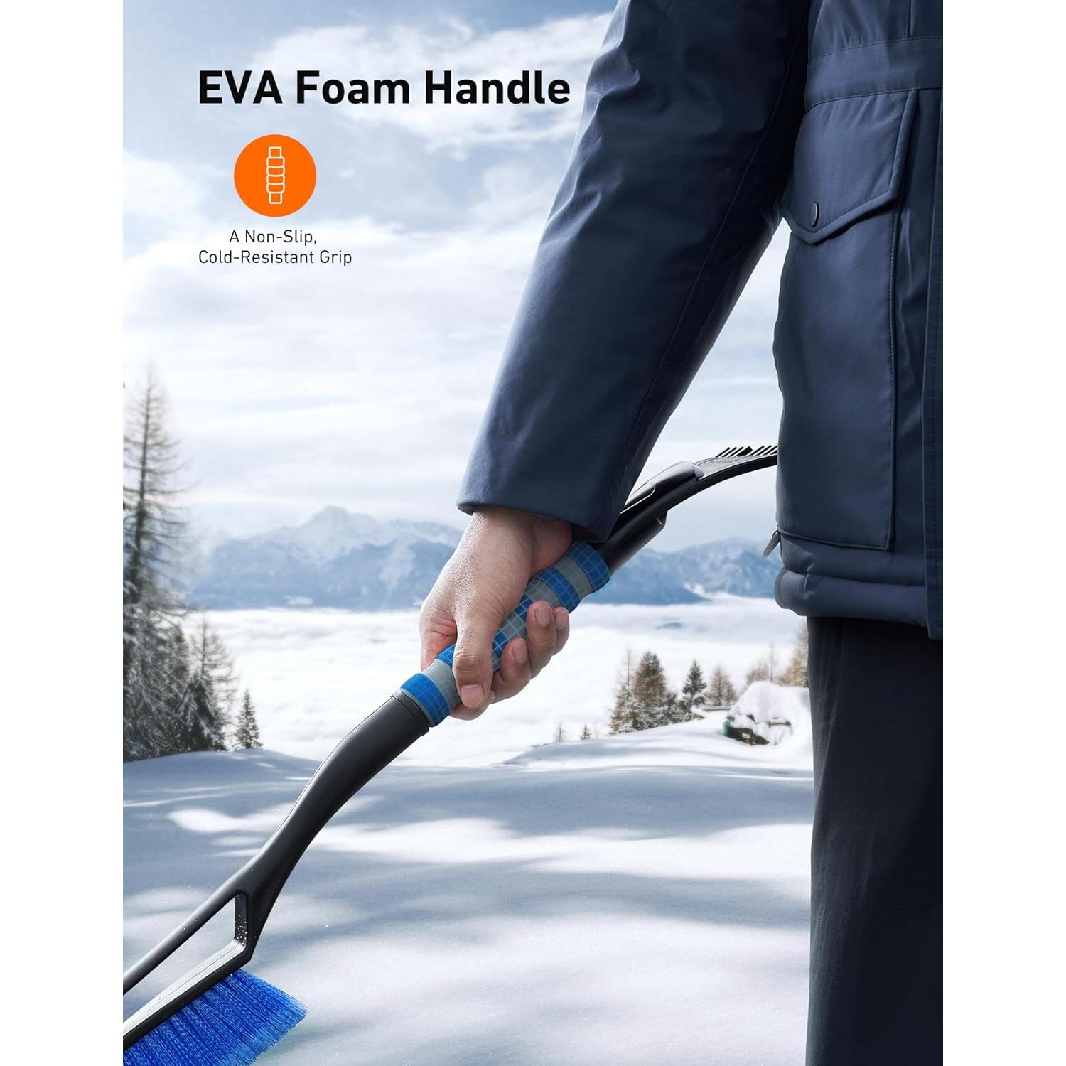 AstroAI Cepillo de Nieve 68 cm y Raspador de Hielo 11.4 cm