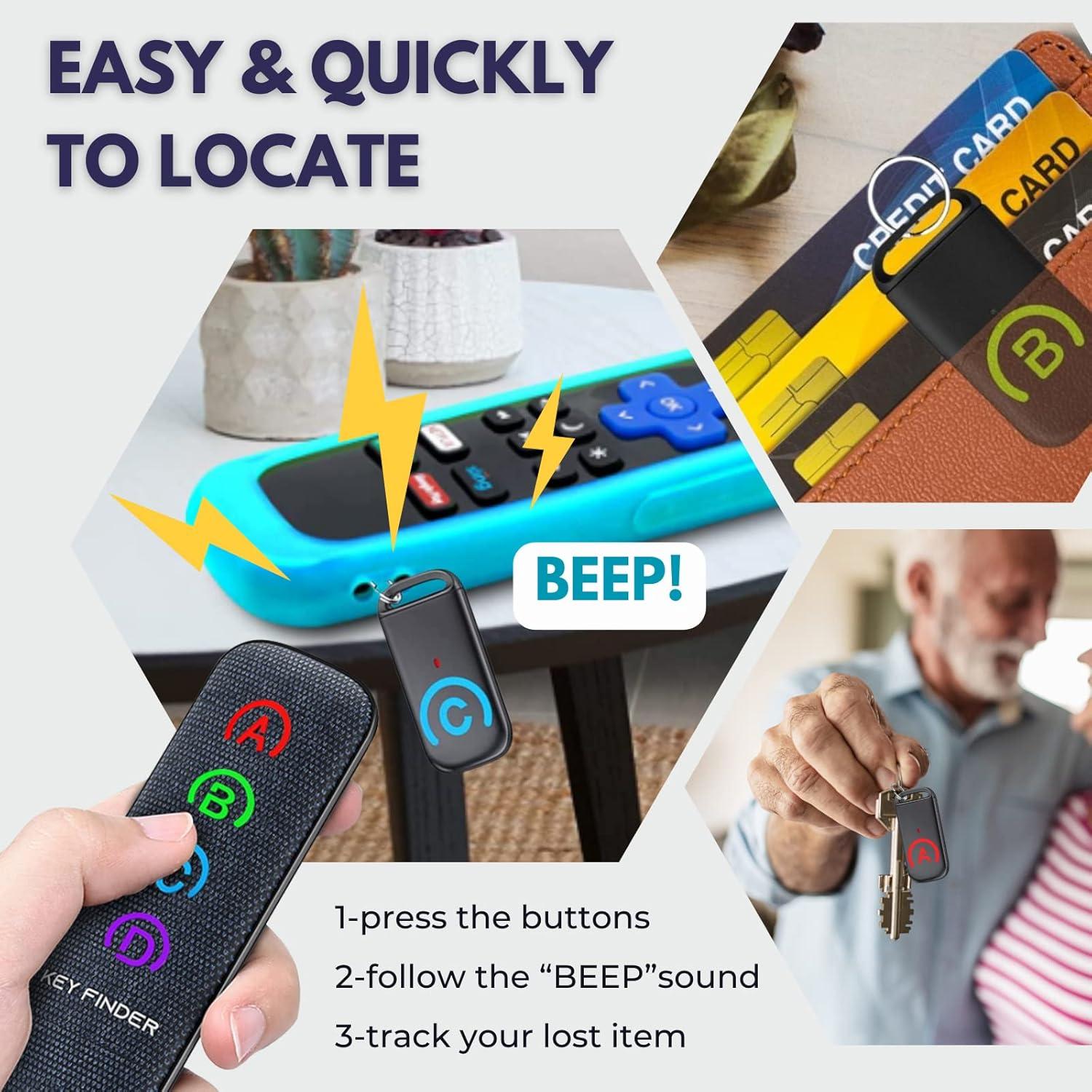 Localizador de Llaves EIRIX Inalámbrico Slim 80dB 40m