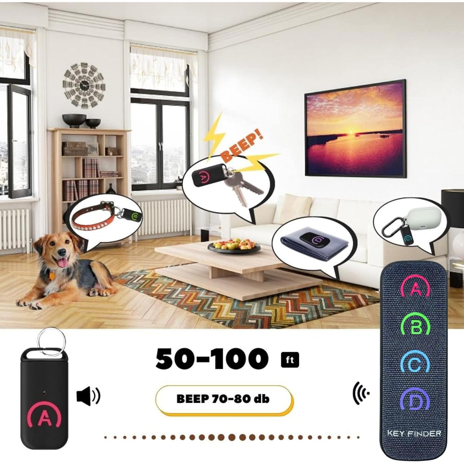 Localizador de Llaves EIRIX Inalámbrico Slim 80dB 40m