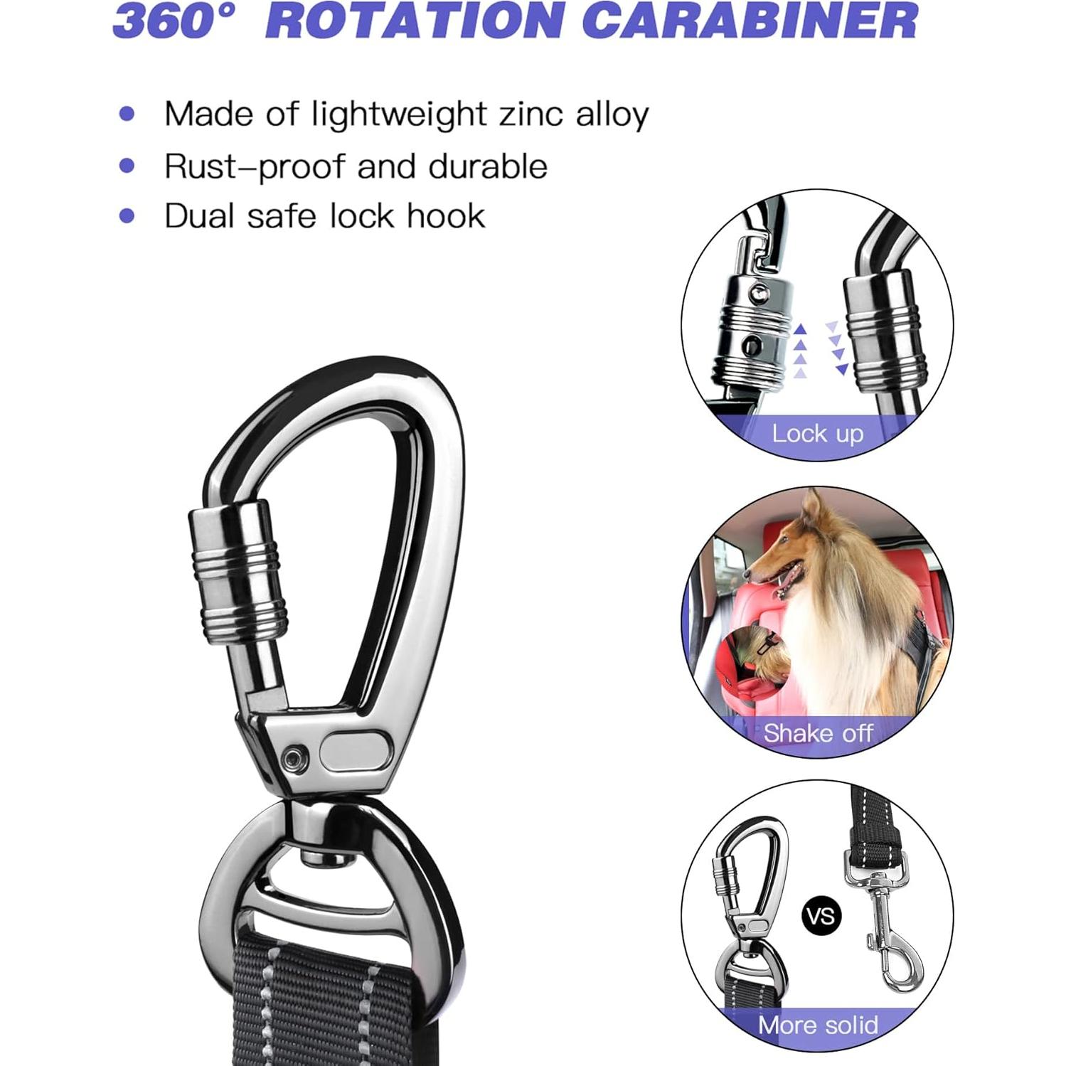 Cinturón de Seguridad para Perros AUBELL Ajustable 63-81cm