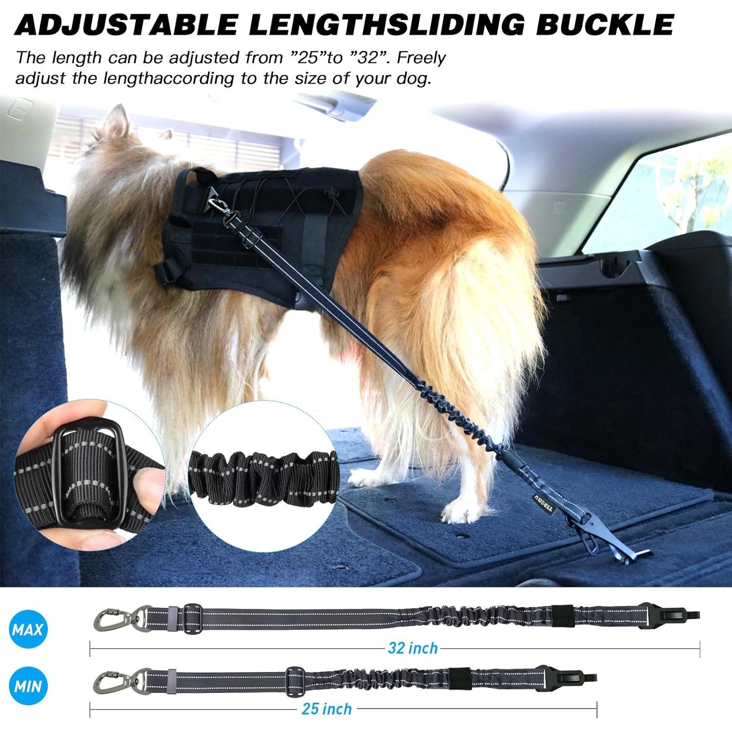 Cinturón de Seguridad para Perros AUBELL Ajustable 63-81cm