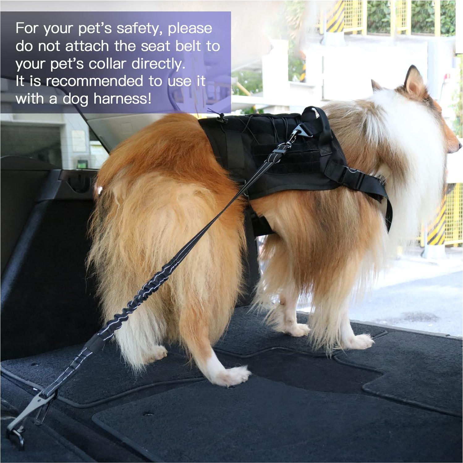 Cinturón de Seguridad para Perros AUBELL Ajustable 63-81cm
