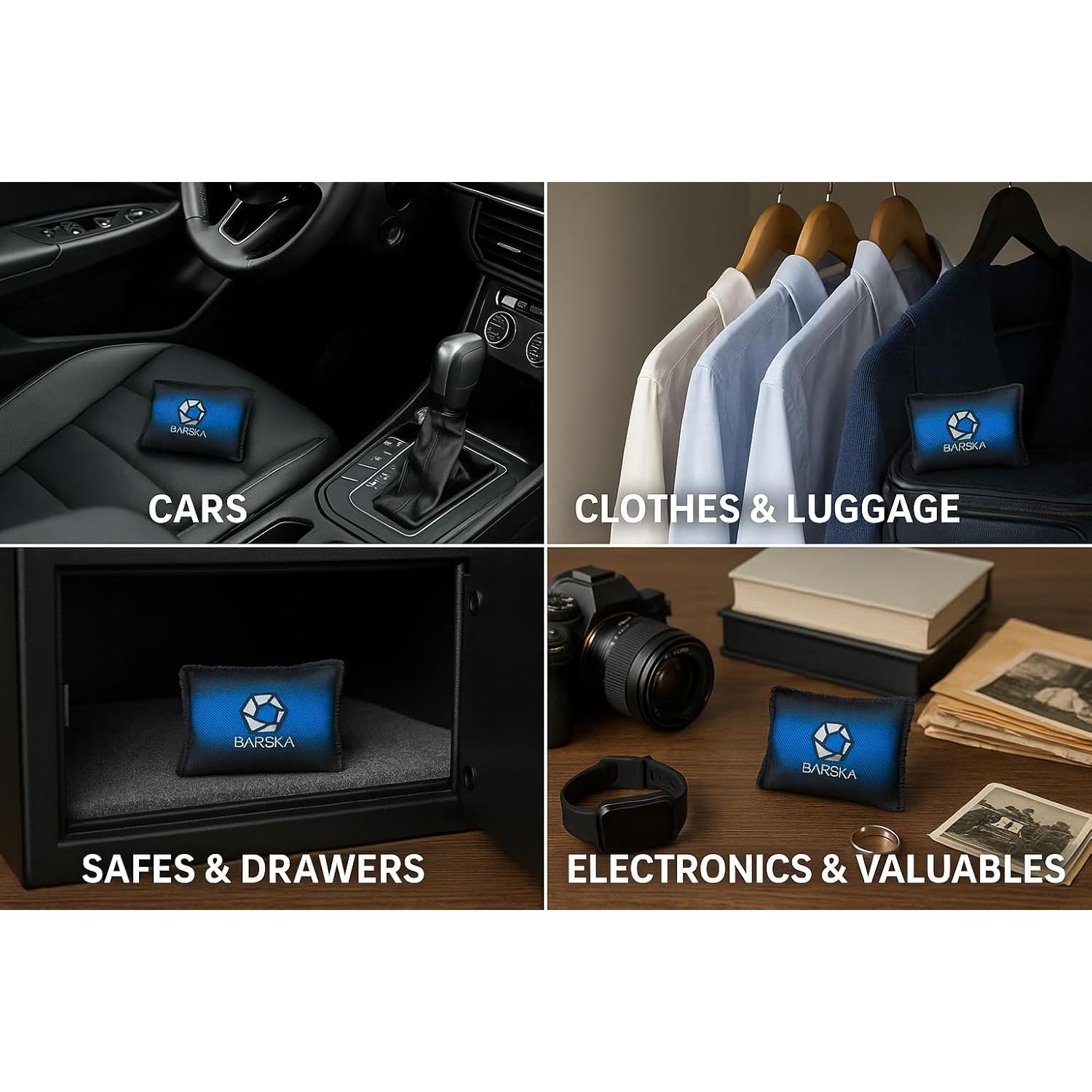 Deshumidificadores Reutilizables Barska 150g - Paquete de 2