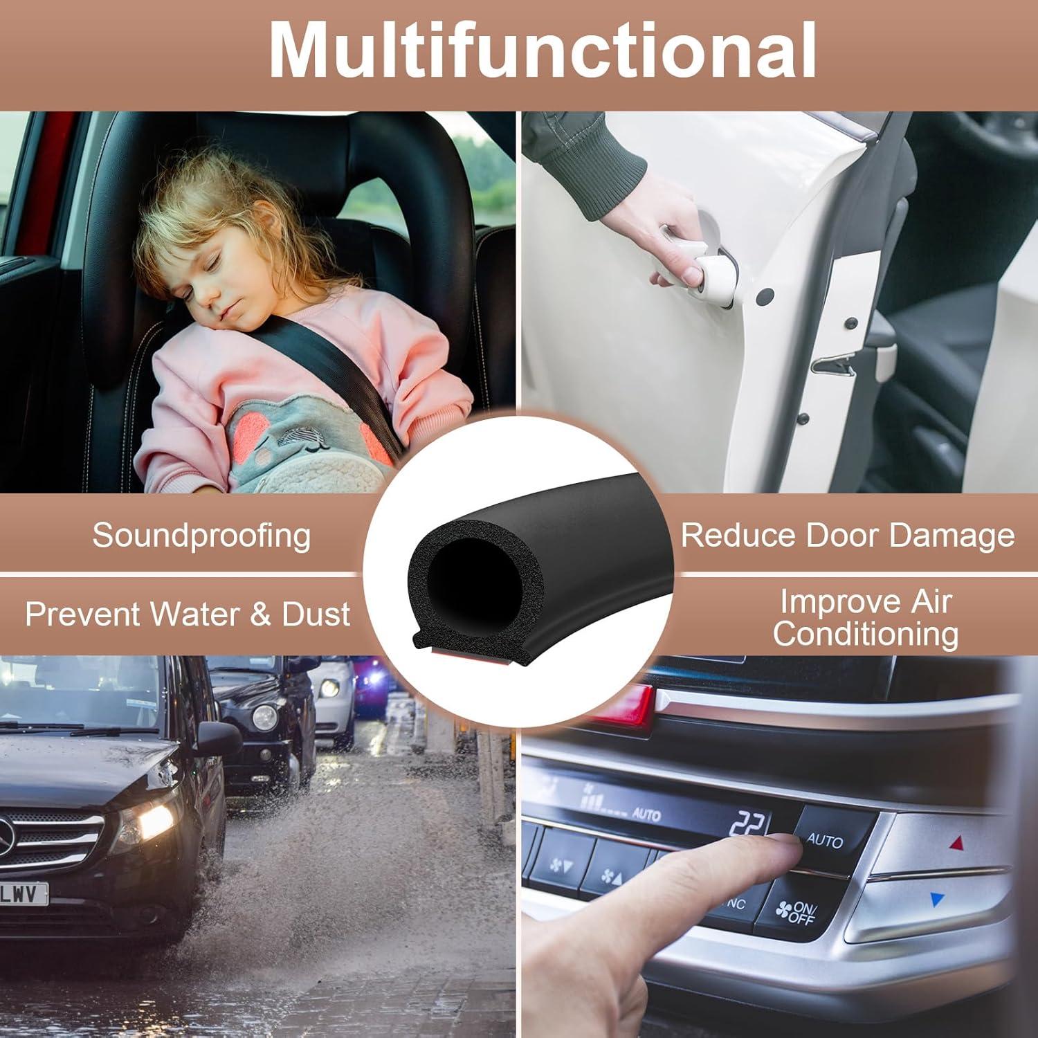 Tira de Sello de Goma EPDM 3.0m Alophoty para Puertas y Ventanas