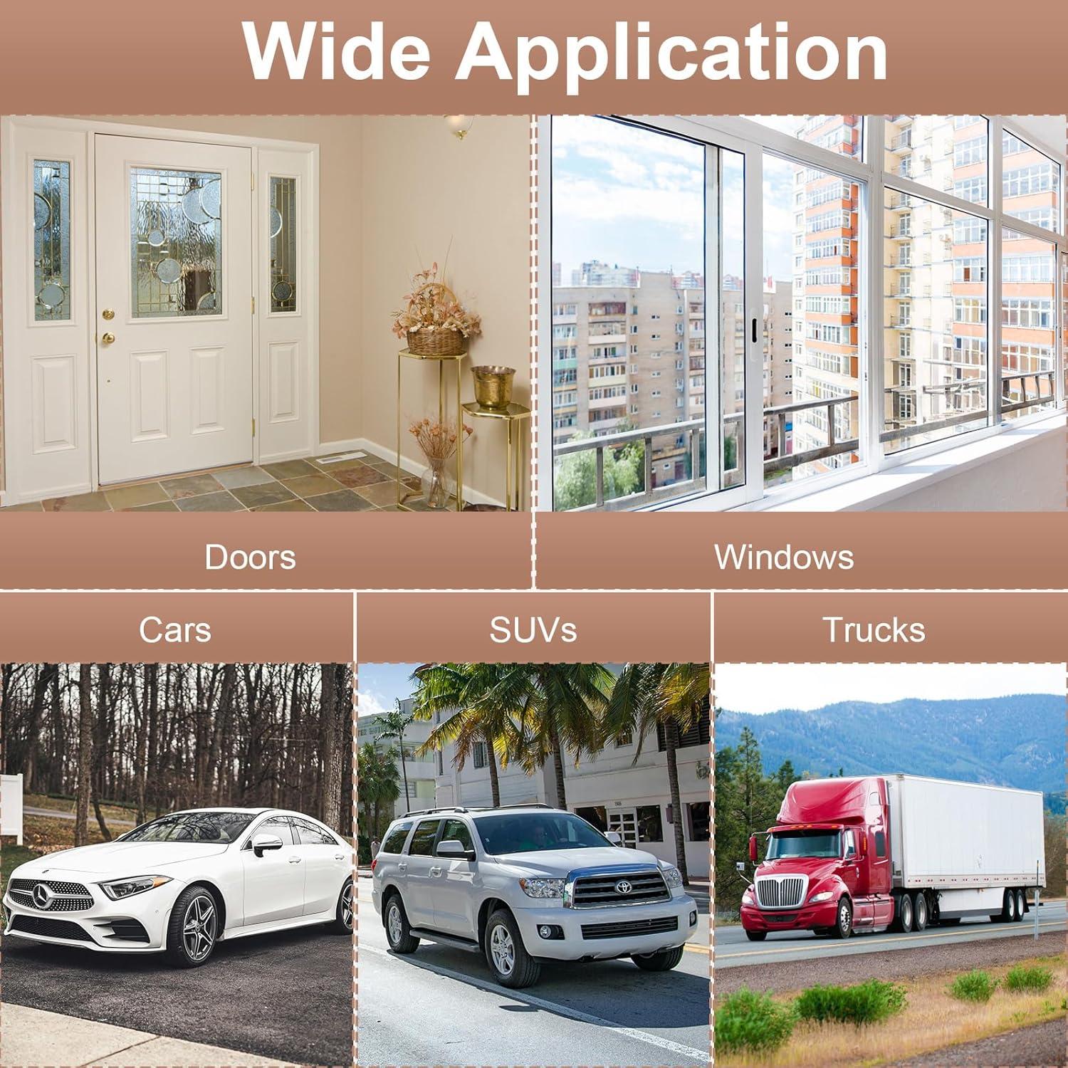 Tira de Sello de Goma EPDM 3.0m Alophoty para Puertas y Ventanas