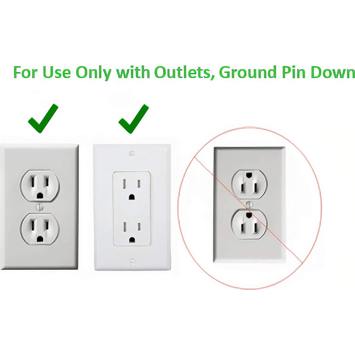 Sleek Socket Concejador de Enchufe Ultra Delgado 3 pies