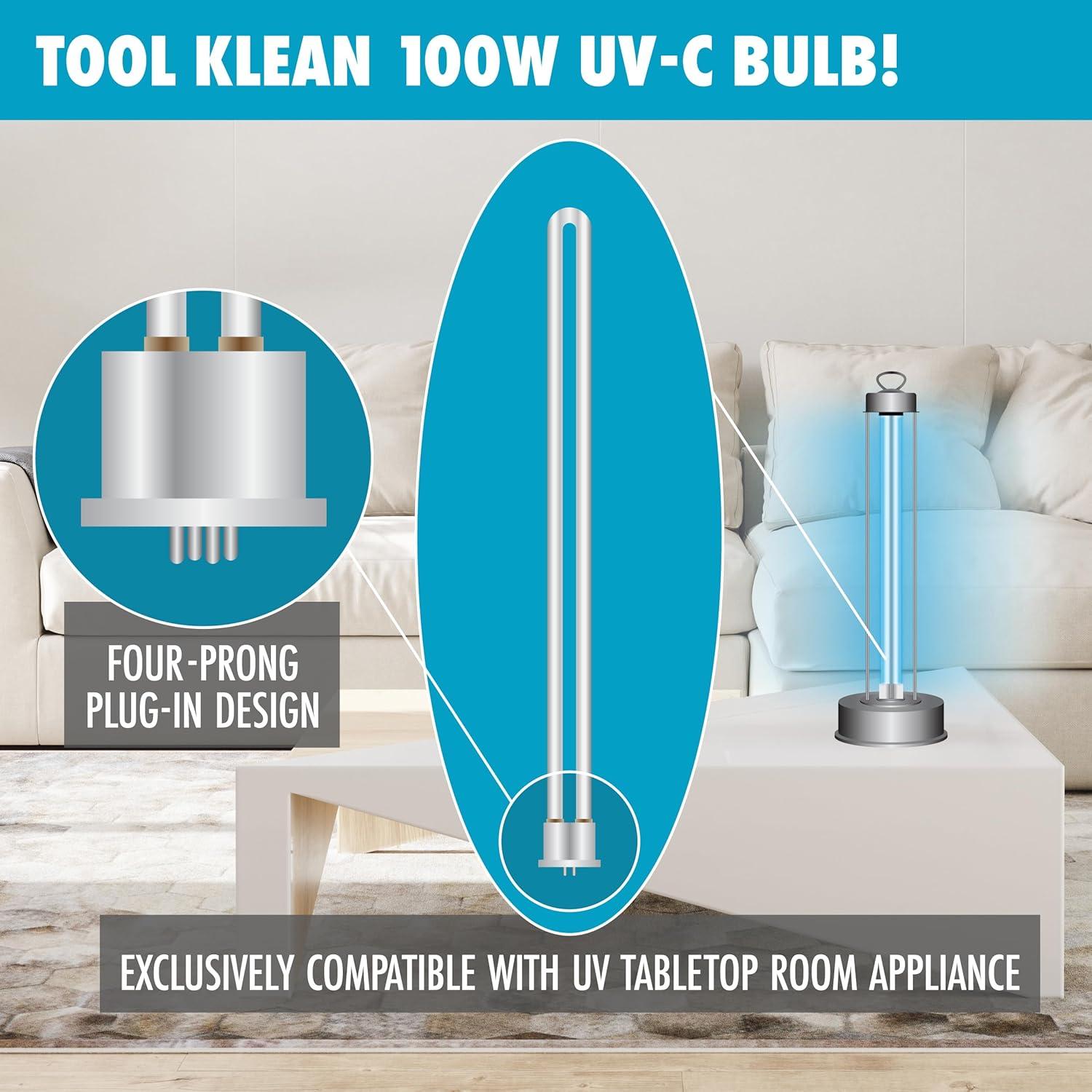 Bombilla UV-C 100W Tool Klean para Electrodoméstico de Mesa