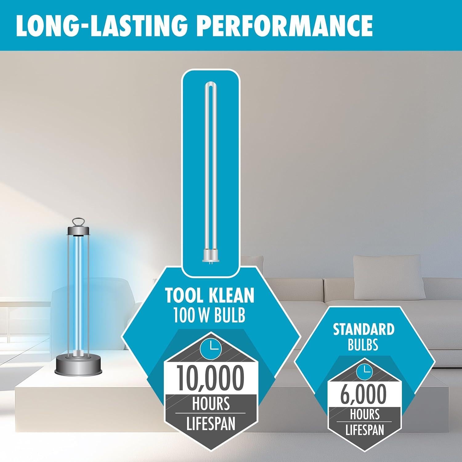 Bombilla UV-C 100W Tool Klean para Electrodoméstico de Mesa