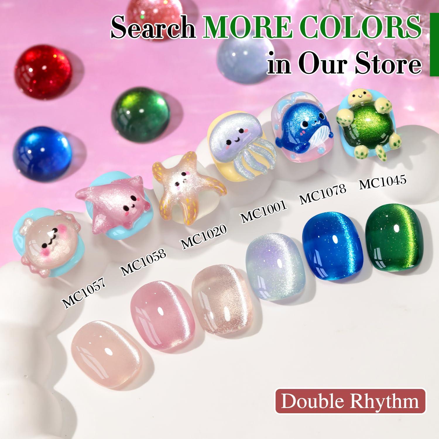 Esmalte de Uñas Gel Cat Eye Double Rhythm 15ml Verde Oscuro