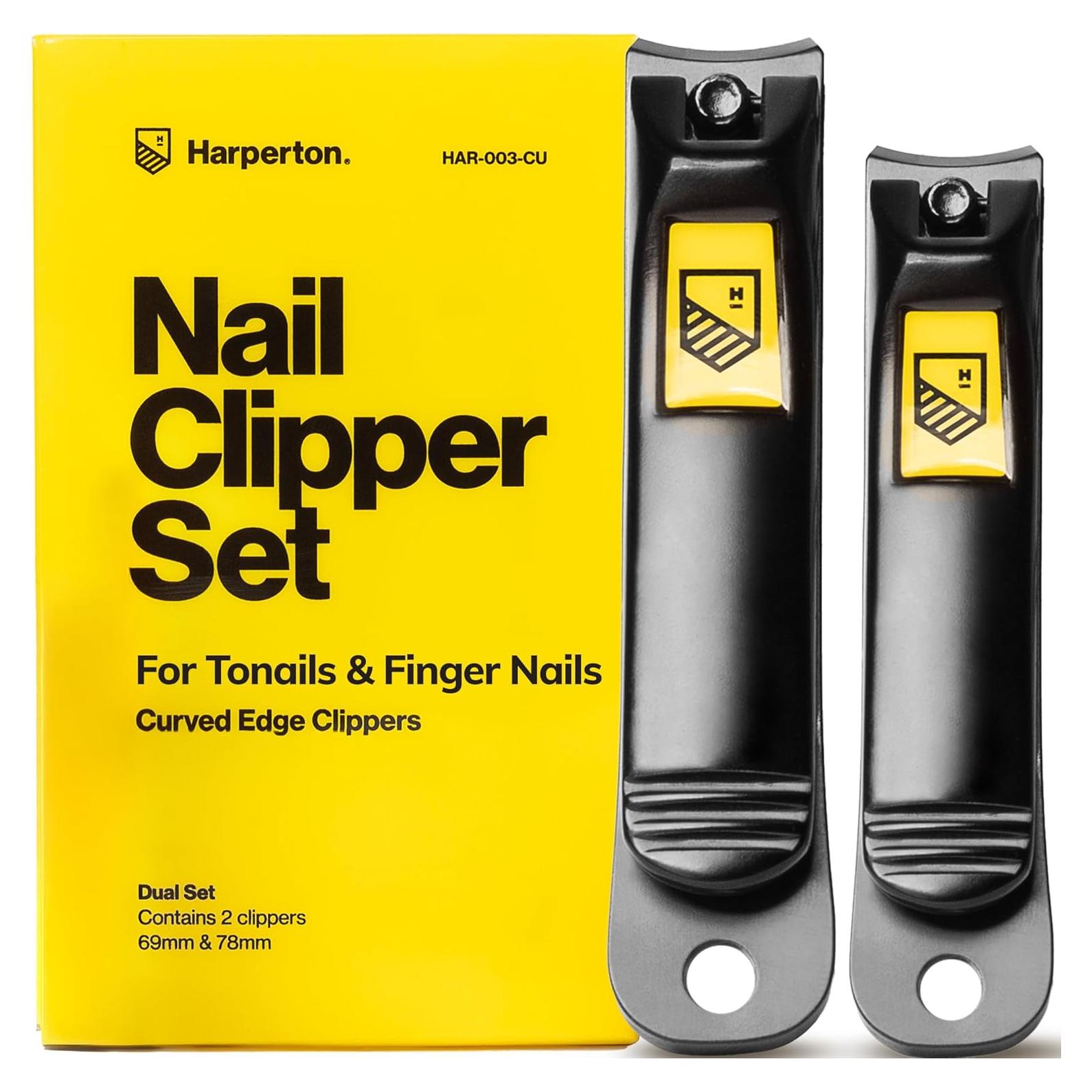Cortauñas Gruesas Harperton - Acero Inoxidable con Estuche