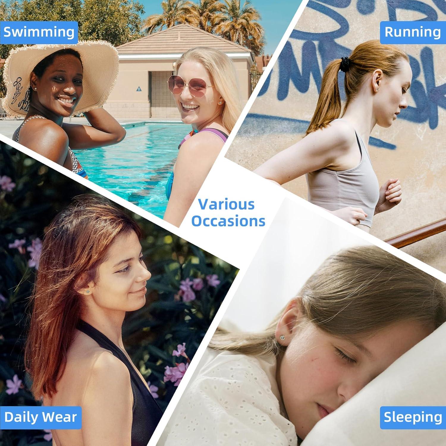 Kit de Piercing de Oreja Novopiercing 24 Piezas - 8 Aretes CZ