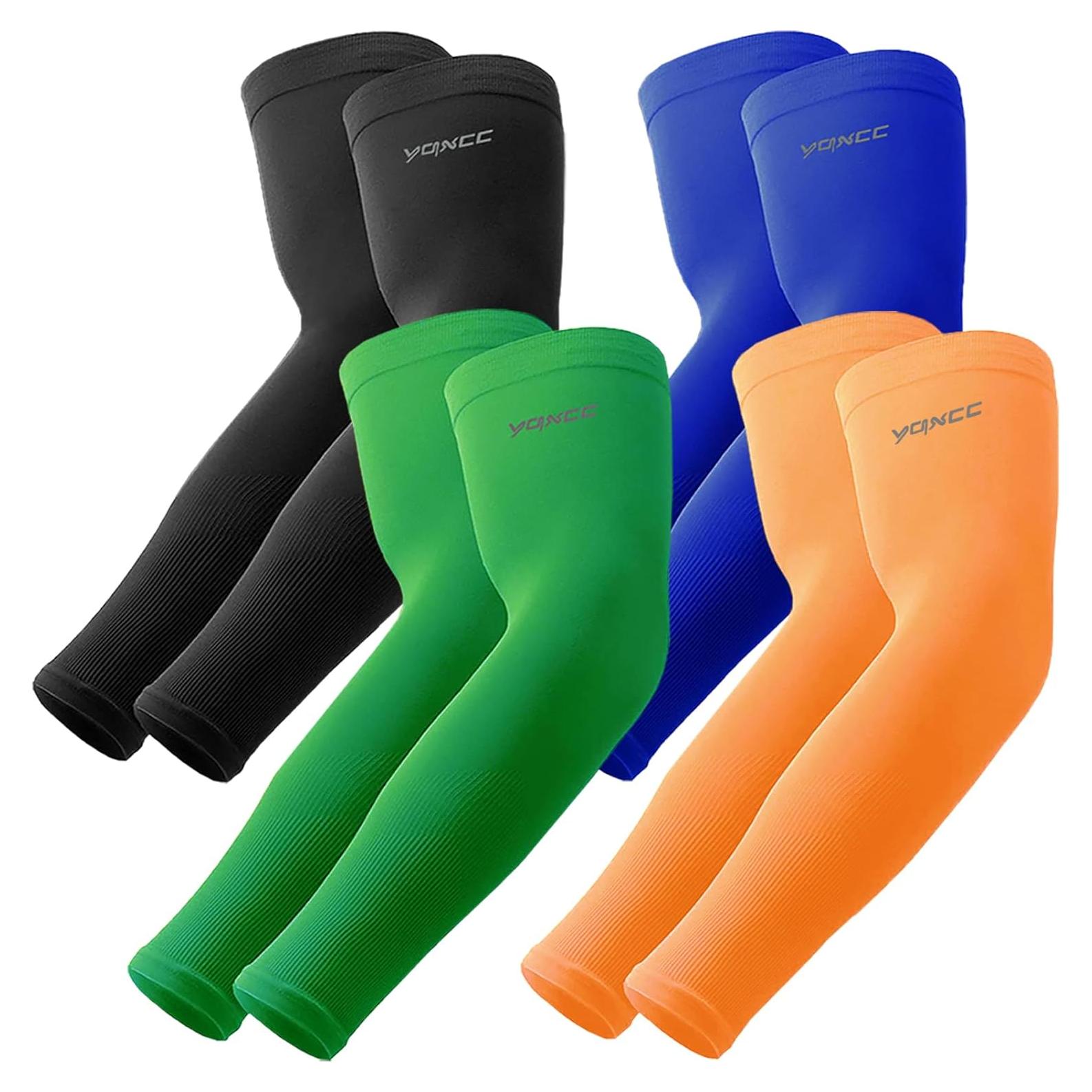Mangas de Compresión UV YQXCC para Brazos - 4 Pares Unisex
