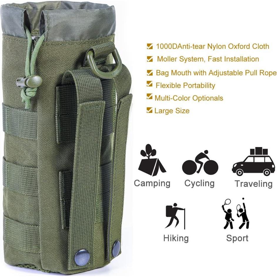 Soporte Táctico para Botella de Agua R.SASR 0.5L Verde Militar