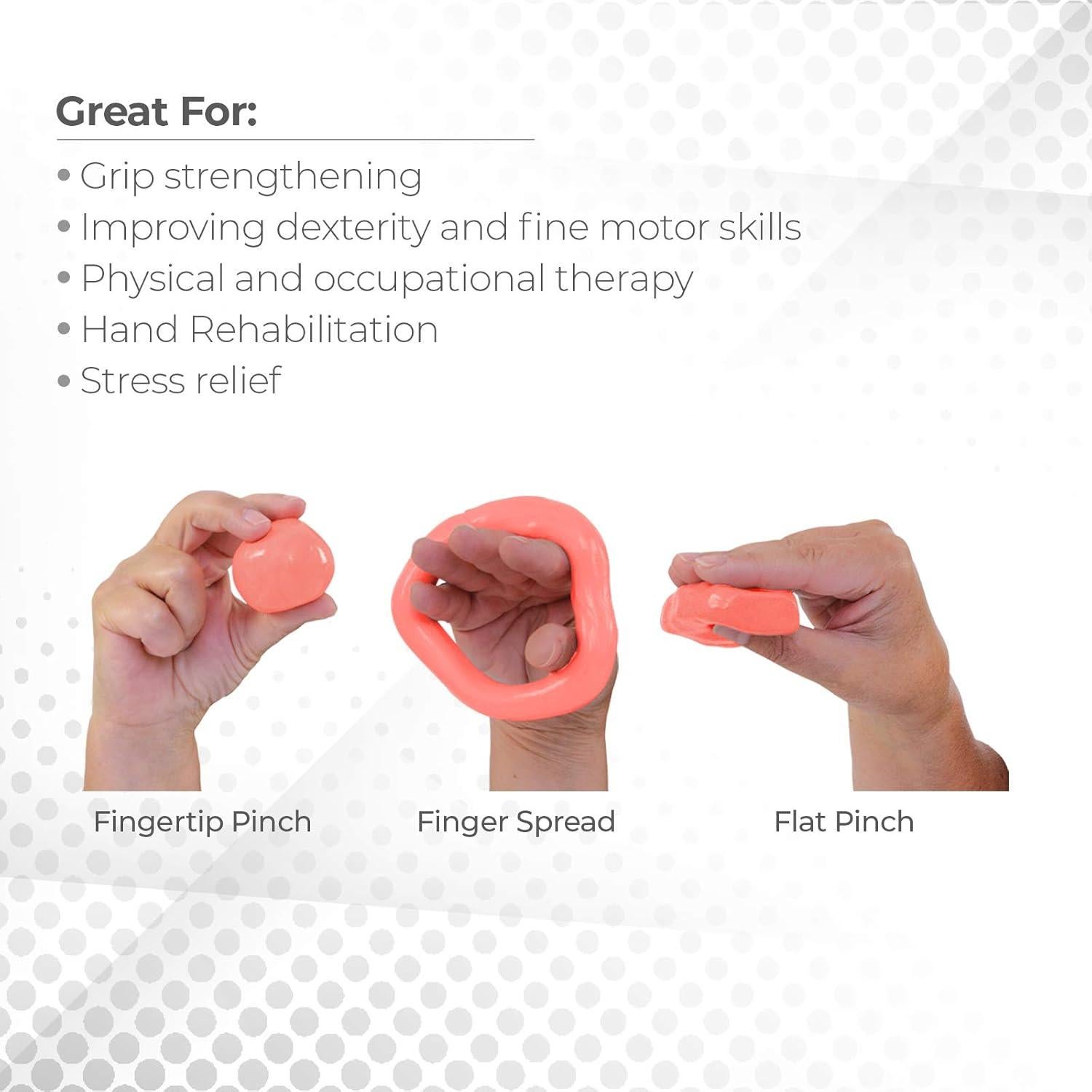 Masilla Terapéutica Sammons Preston 113g Roja Suave para Rehabilitación